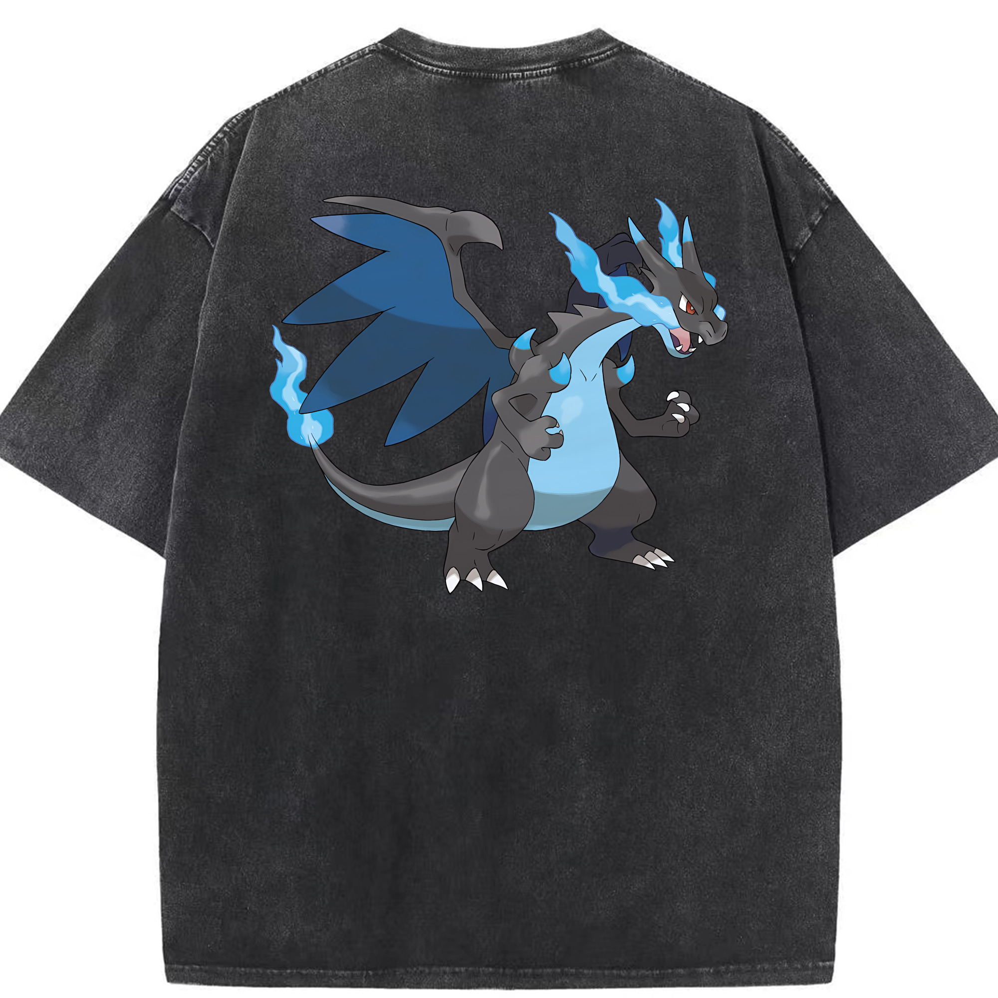 （画像用） ポケットモンスター Pokémon 綿100% ヴィンテージ風 半袖Tシャツ（背面プリント）