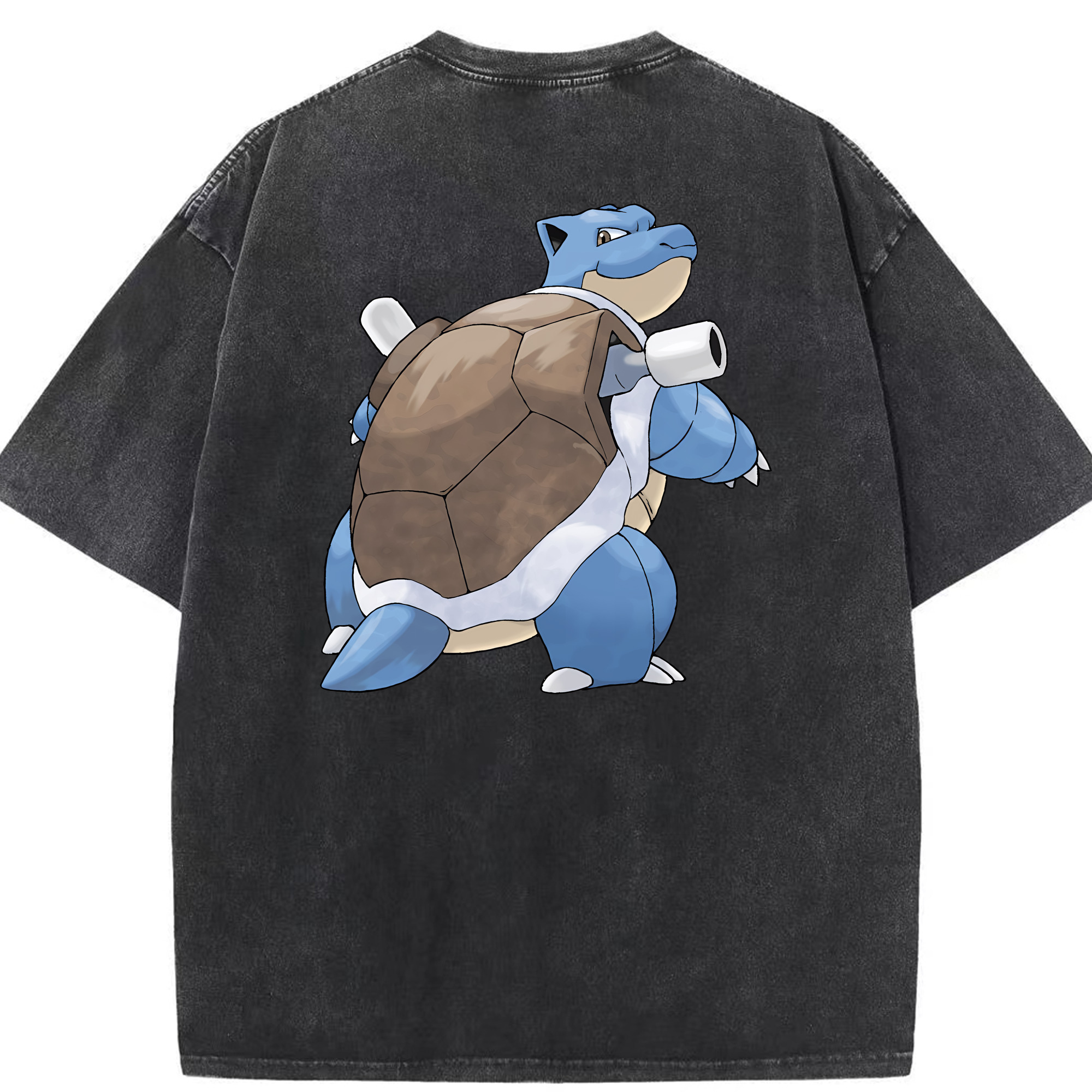 （画像用） ポケットモンスター Pokémon 綿100% ヴィンテージ風 半袖Tシャツ（背面プリント）