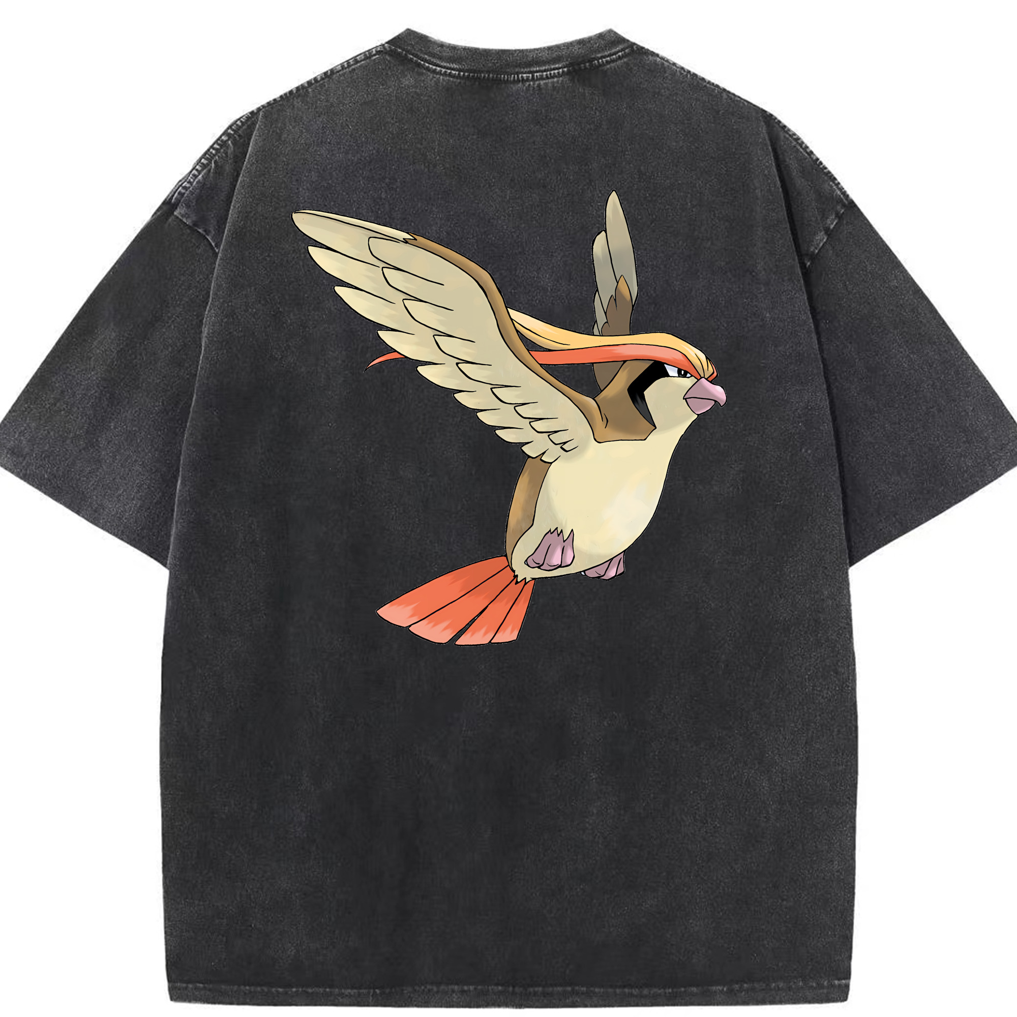 （画像用） ポケットモンスター Pokémon 綿100% ヴィンテージ風 半袖Tシャツ（背面プリント）