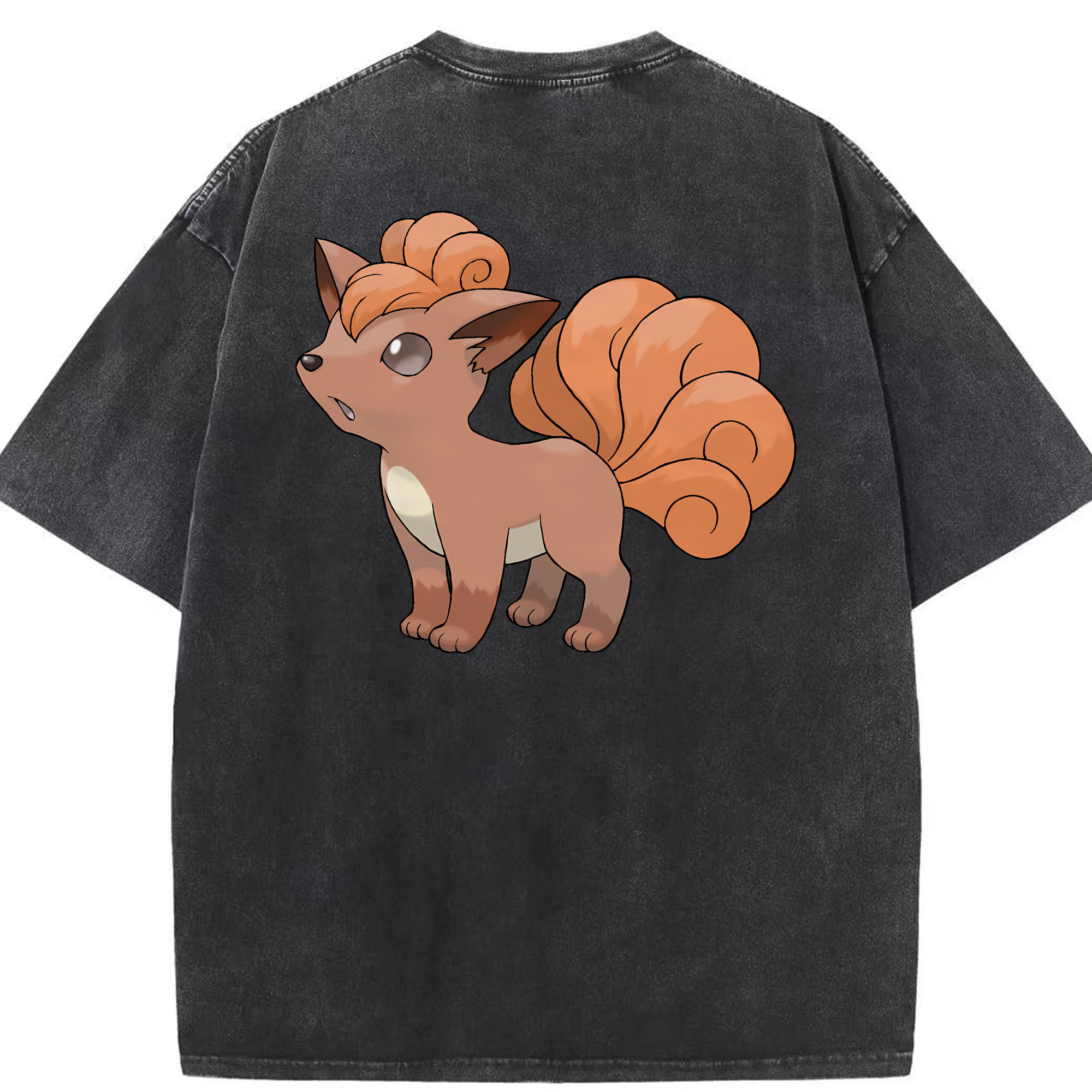 （画像用） ポケットモンスター Pokémon 綿100% ヴィンテージ風 半袖Tシャツ（背面プリント）