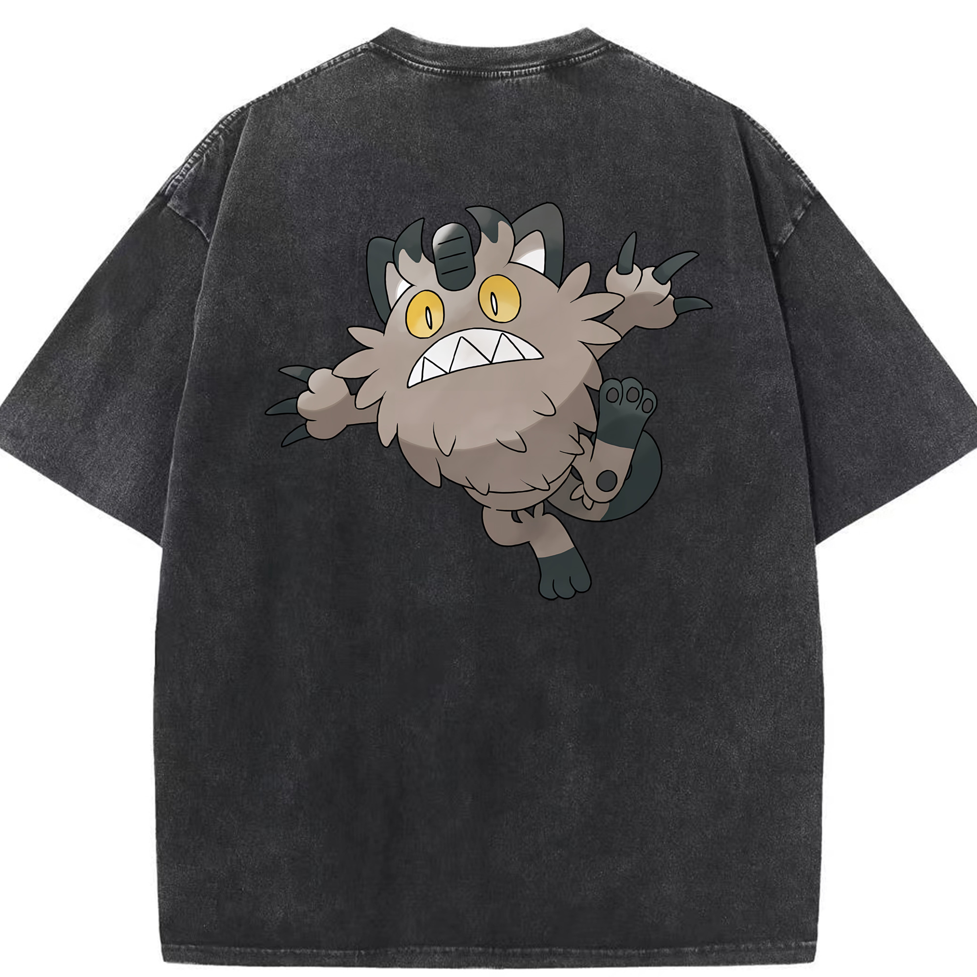 （画像用） ポケットモンスター Pokémon 綿100% ヴィンテージ風 半袖Tシャツ（背面プリント）