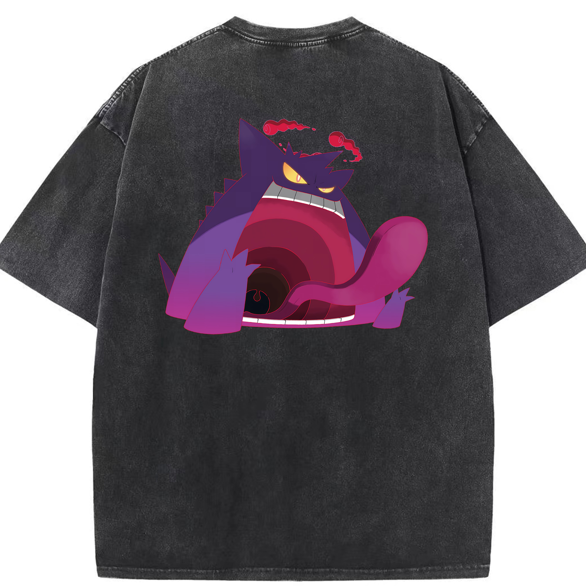 （画像用） ポケットモンスター Pokémon 綿100% ヴィンテージ風 半袖Tシャツ（背面プリント）