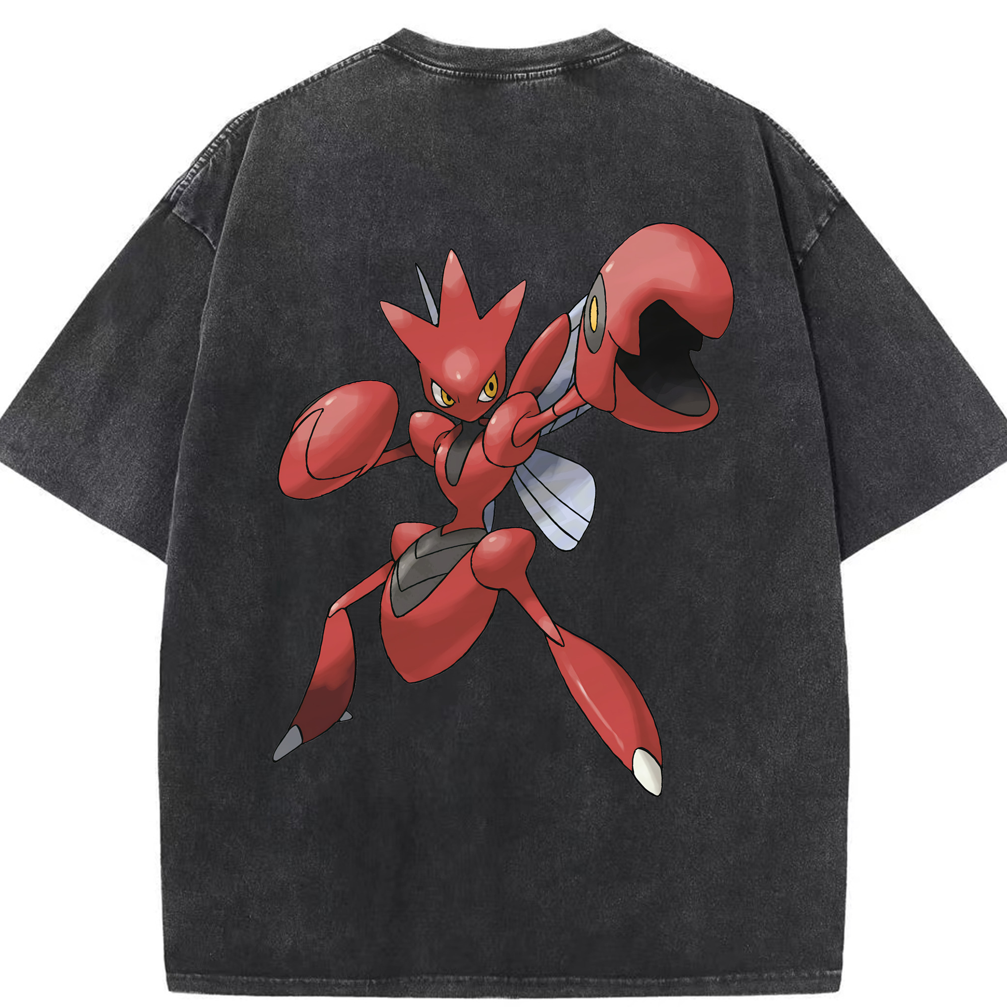 （画像用） ポケットモンスター Pokémon 綿100% ヴィンテージ風 半袖Tシャツ（背面プリント）