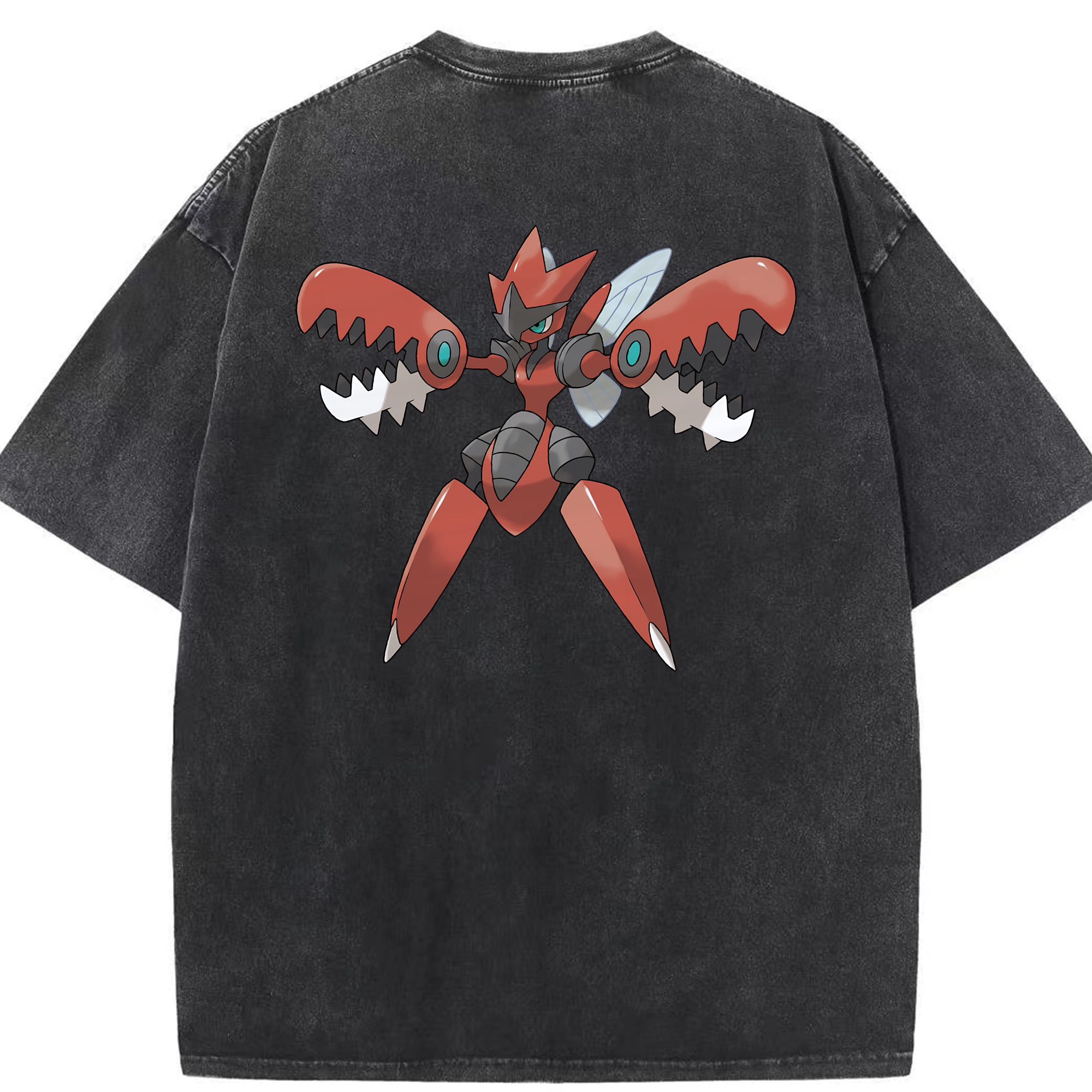 （画像用） ポケットモンスター Pokémon 綿100% ヴィンテージ風 半袖Tシャツ（背面プリント）