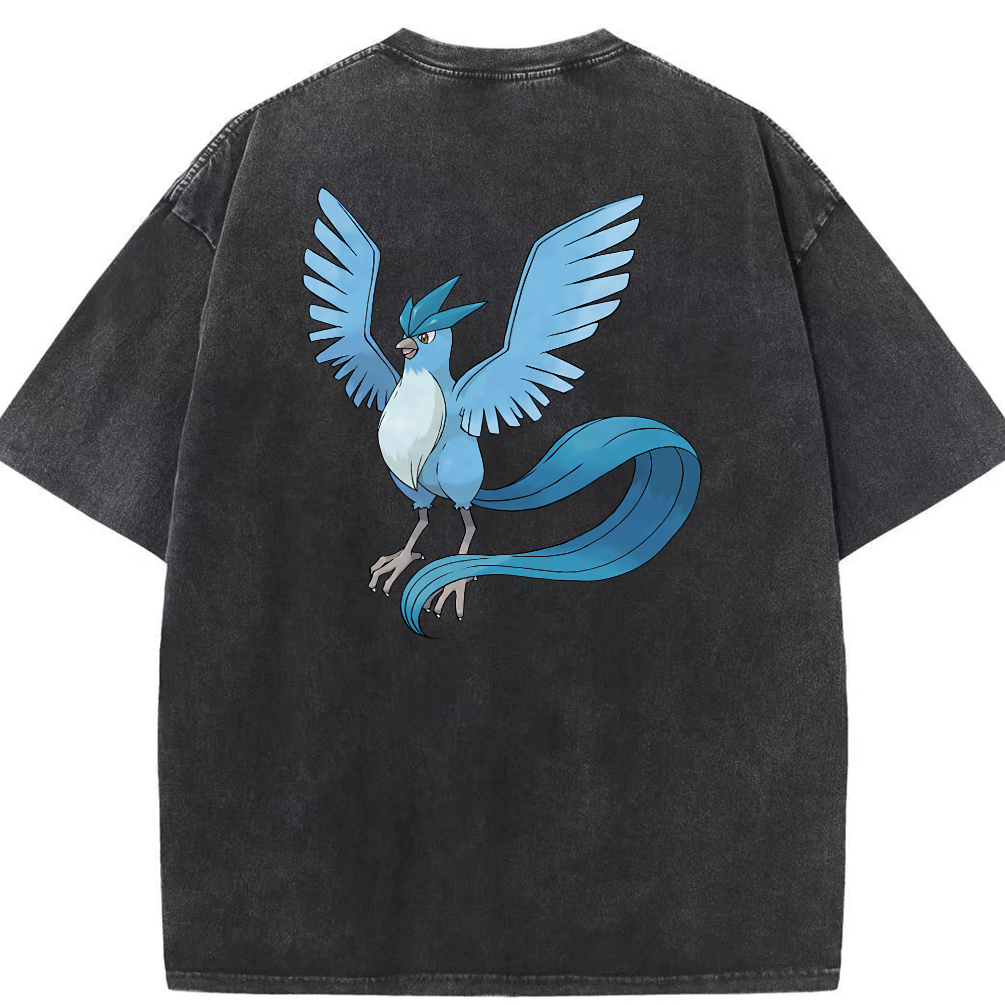 （画像用） ポケットモンスター Pokémon 綿100% ヴィンテージ風 半袖Tシャツ（背面プリント）