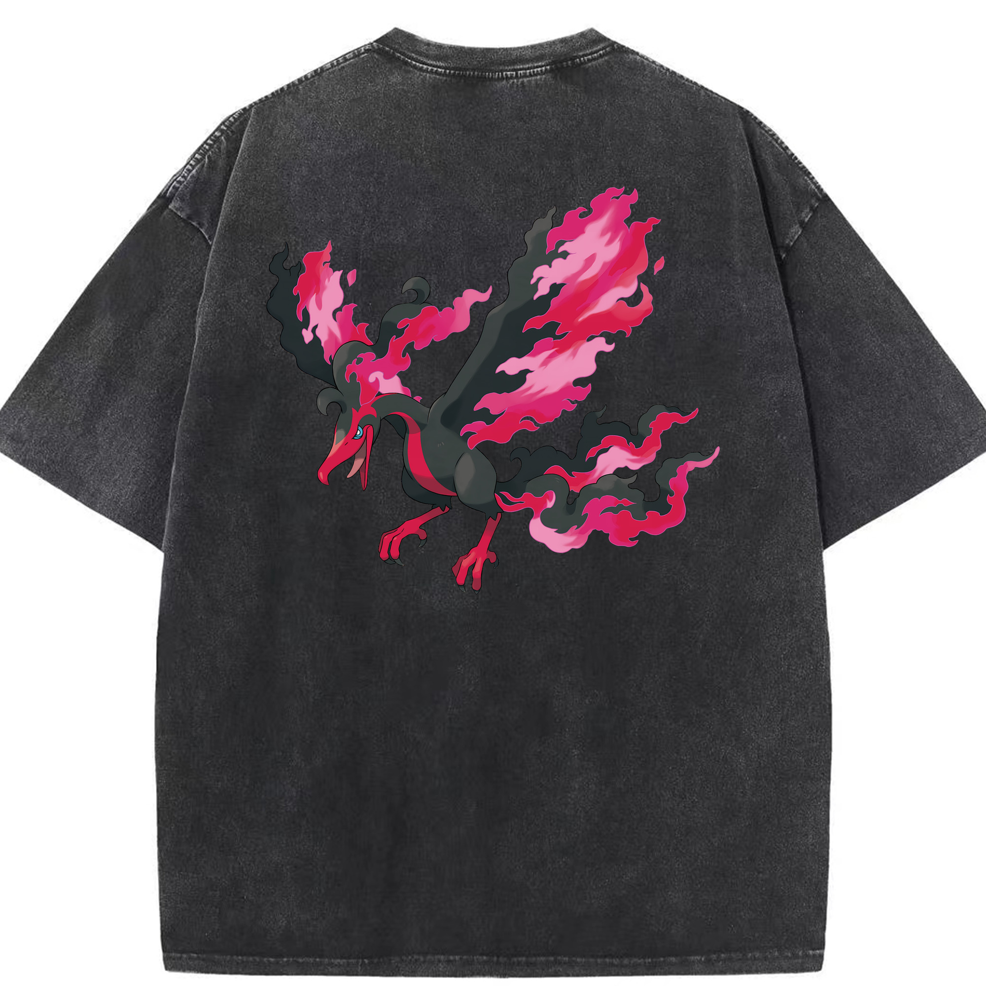 （画像用） ポケットモンスター Pokémon 綿100% ヴィンテージ風 半袖Tシャツ（背面プリント）