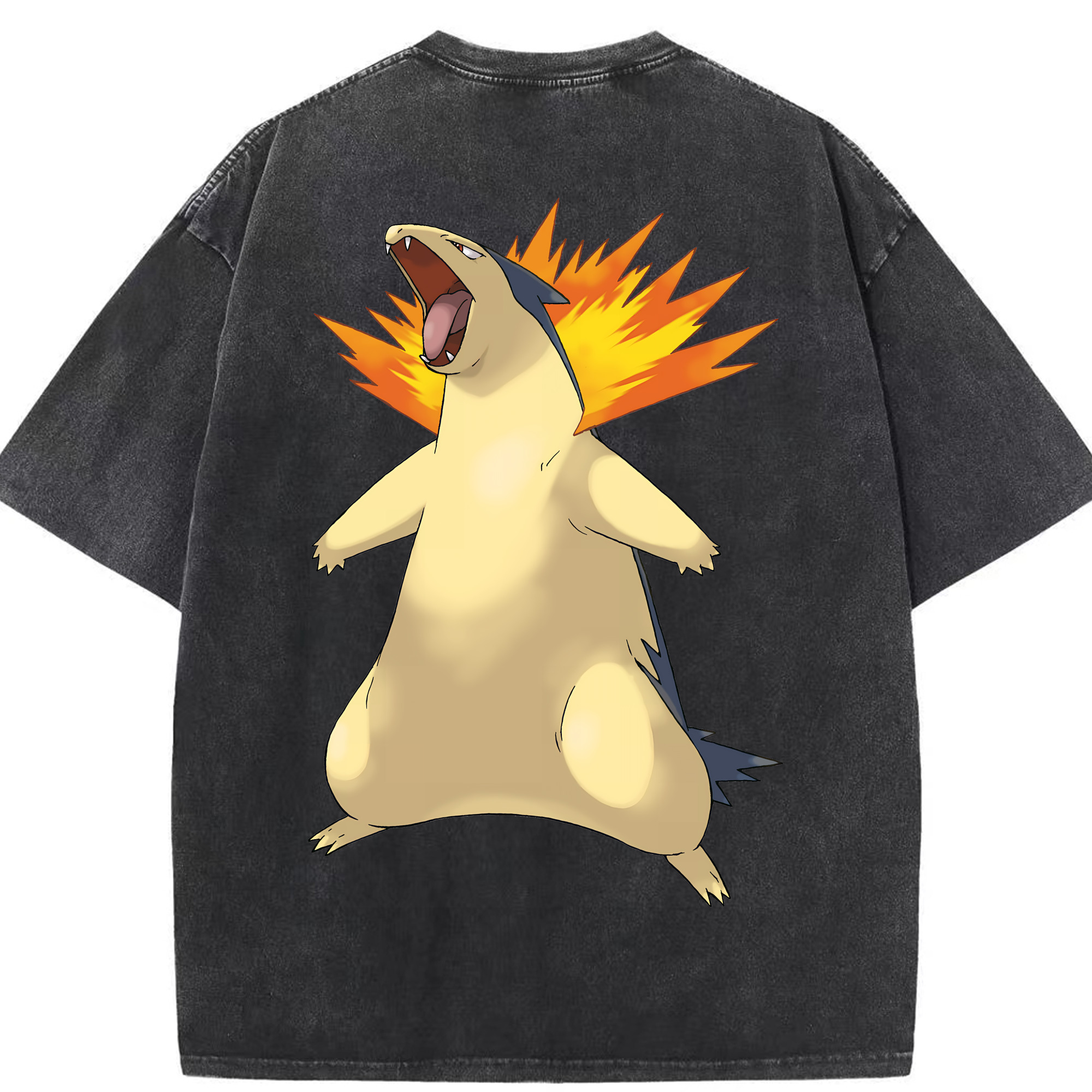 （画像用） ポケットモンスター Pokémon 綿100% ヴィンテージ風 半袖Tシャツ（背面プリント）
