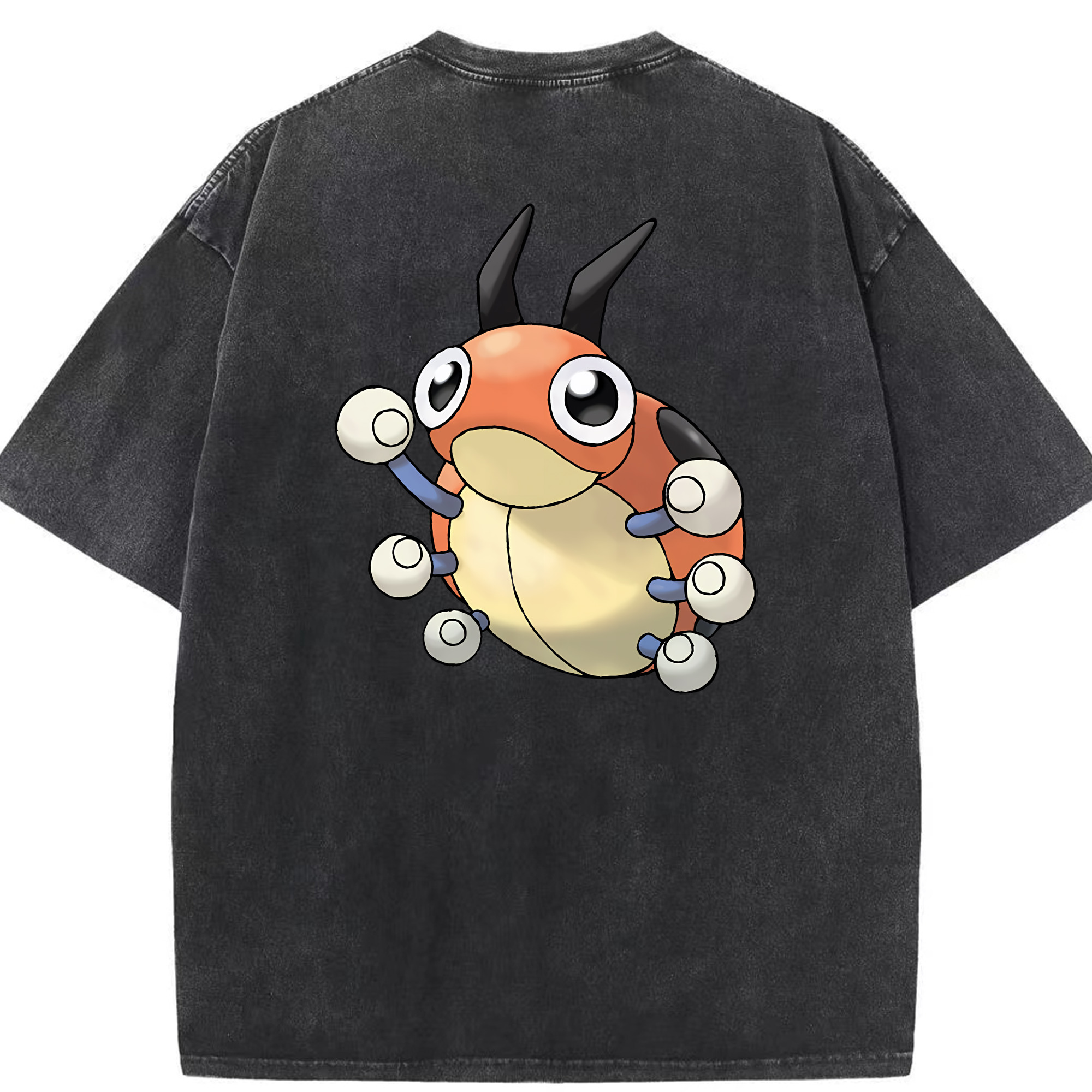 （画像用） ポケットモンスター Pokémon 綿100% ヴィンテージ風 半袖Tシャツ（背面プリント）