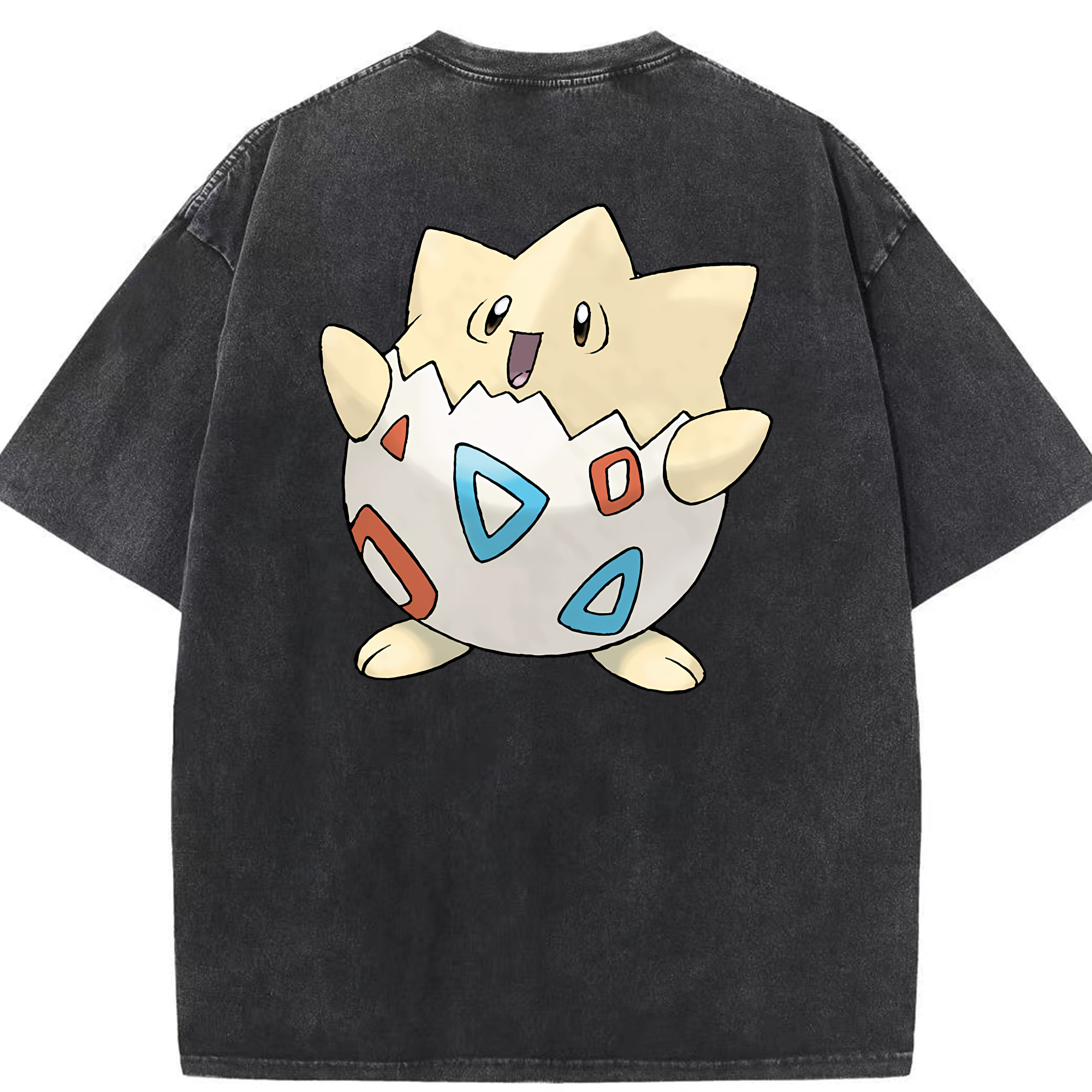 （画像用） ポケットモンスター Pokémon 綿100% ヴィンテージ風 半袖Tシャツ（背面プリント）