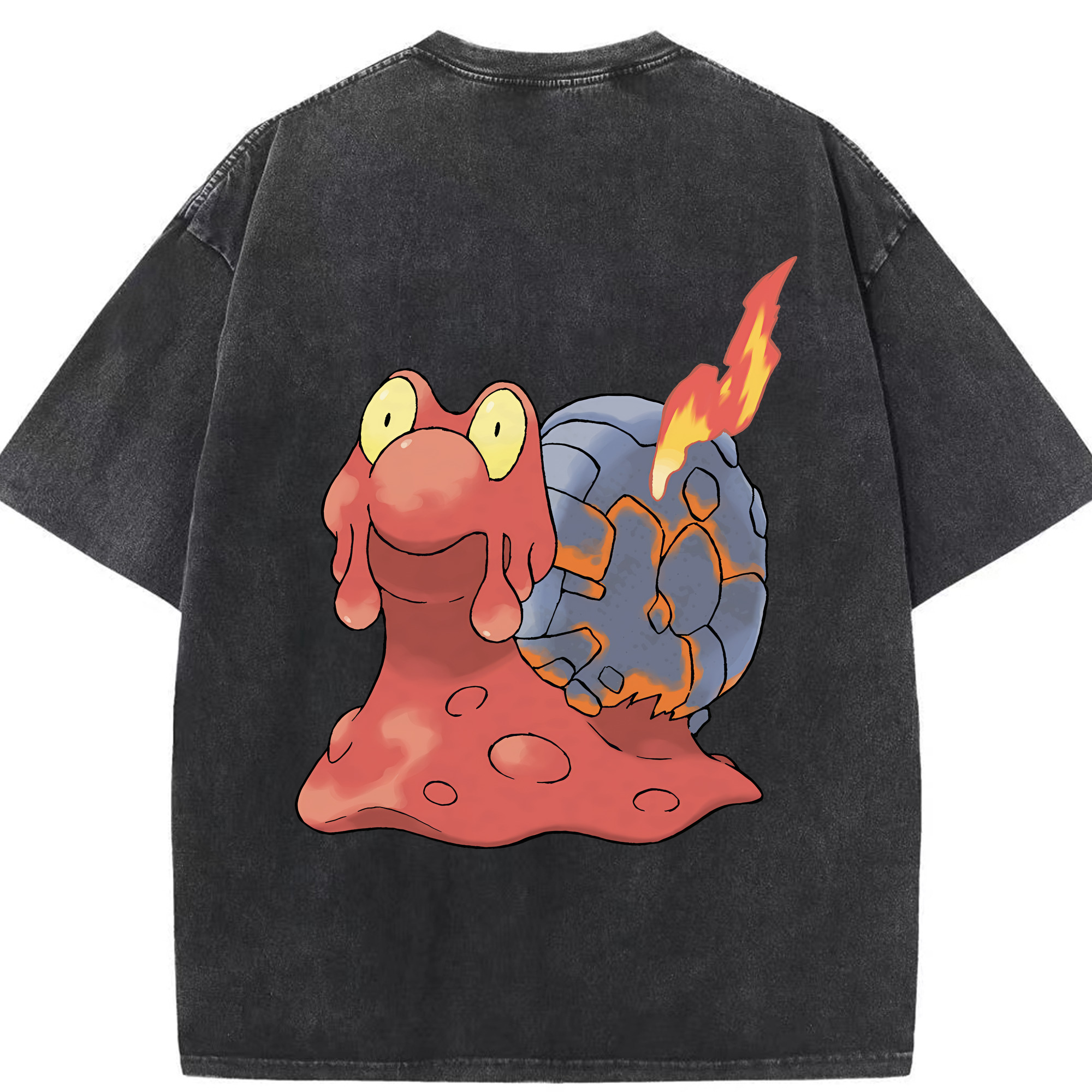 （画像用） ポケットモンスター Pokémon 綿100% ヴィンテージ風 半袖Tシャツ（背面プリント）