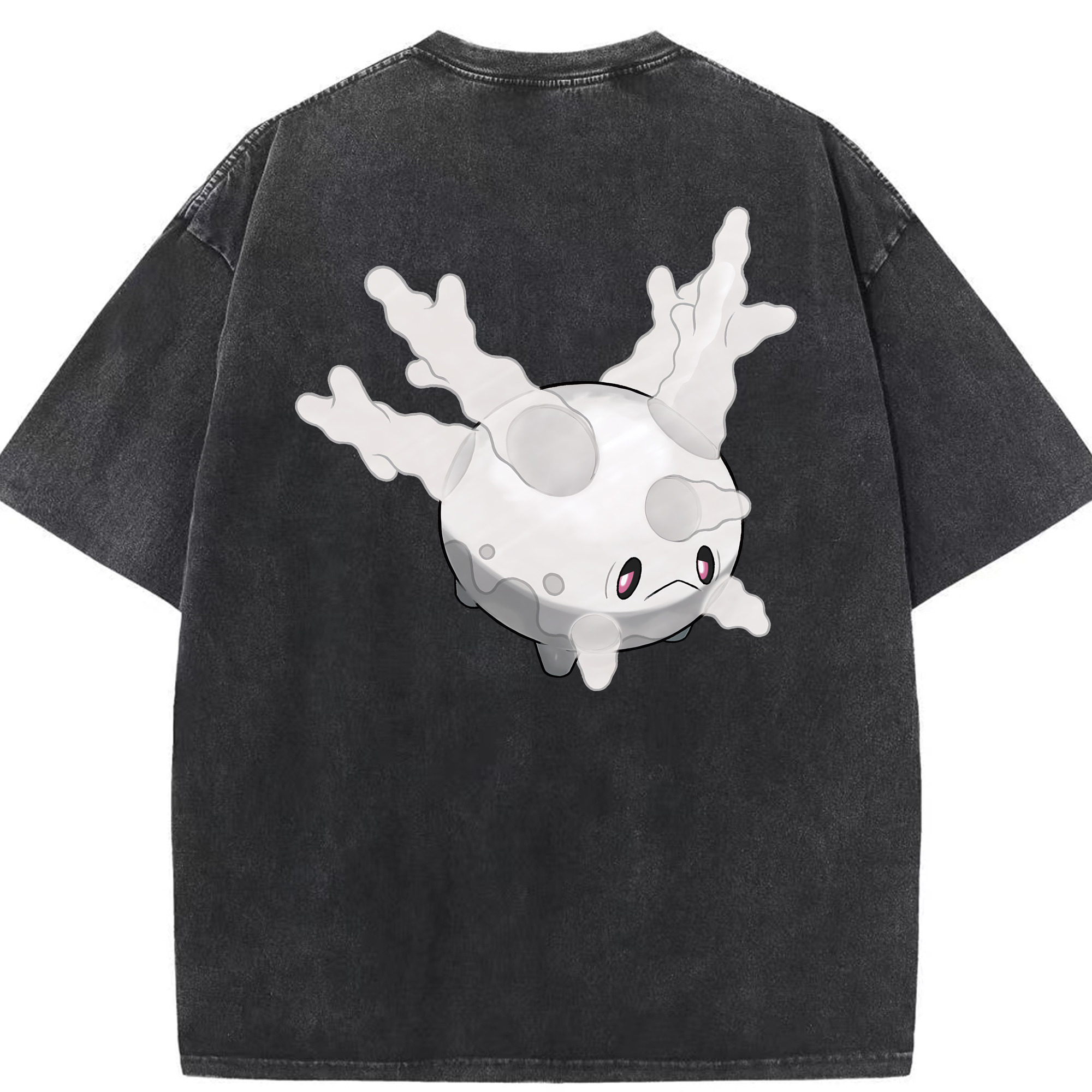 （画像用） ポケットモンスター Pokémon 綿100% ヴィンテージ風 半袖Tシャツ（背面プリント）