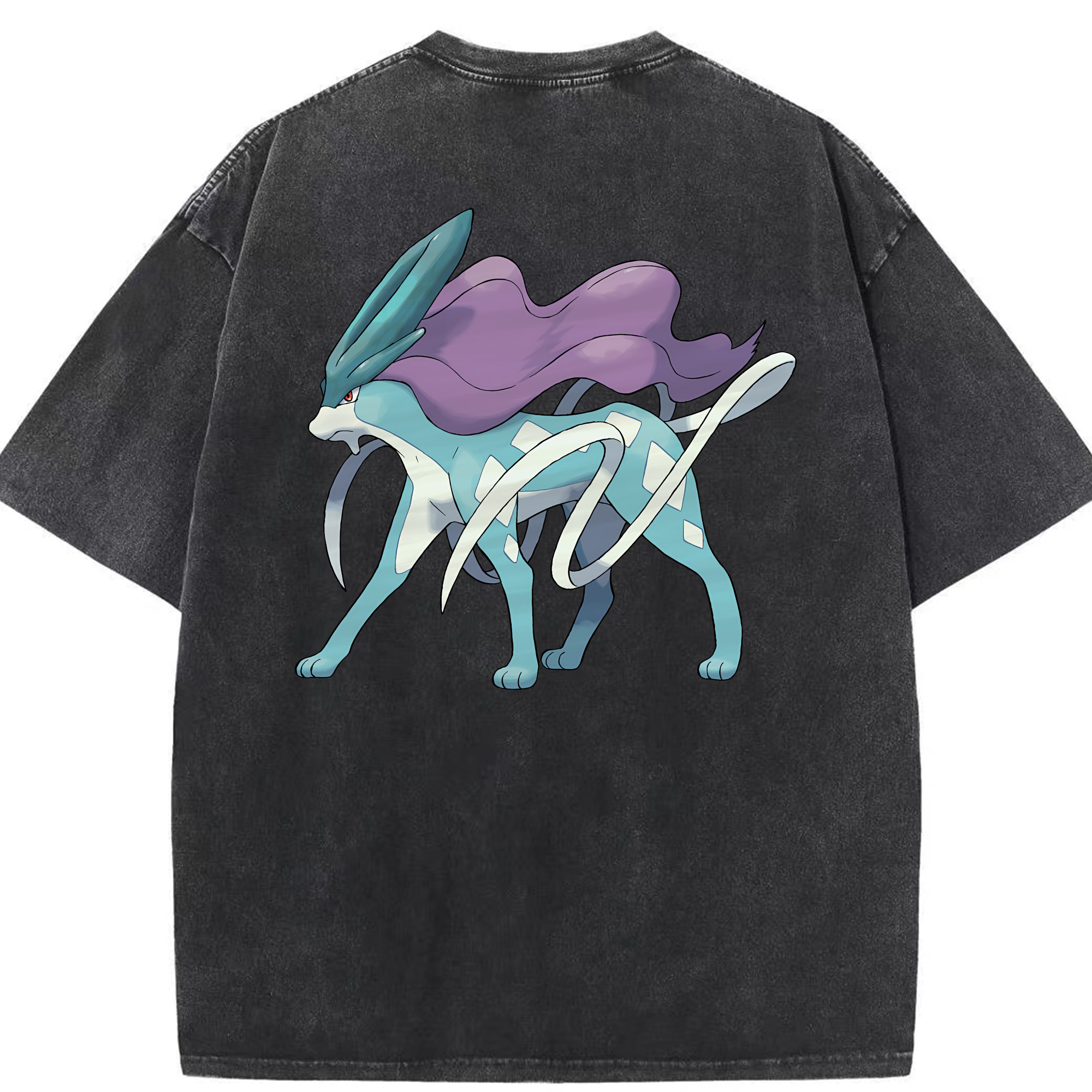 （画像用） ポケットモンスター Pokémon 綿100% ヴィンテージ風 半袖Tシャツ（背面プリント）