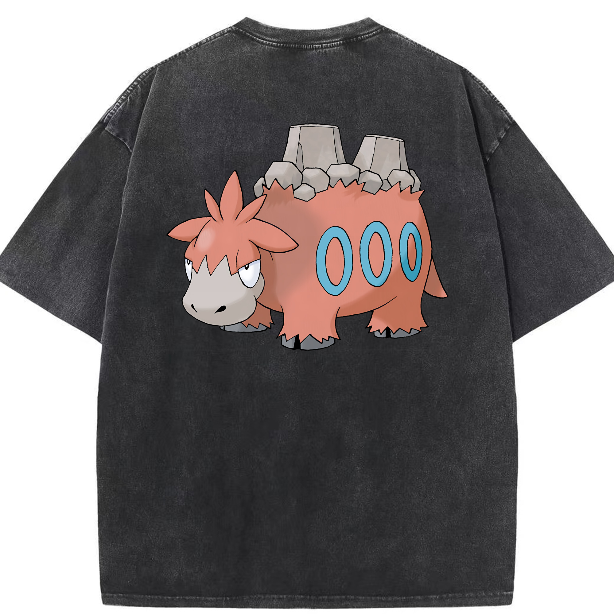（画像用） ポケットモンスター Pokémon 綿100% ヴィンテージ風 半袖Tシャツ（背面プリント）