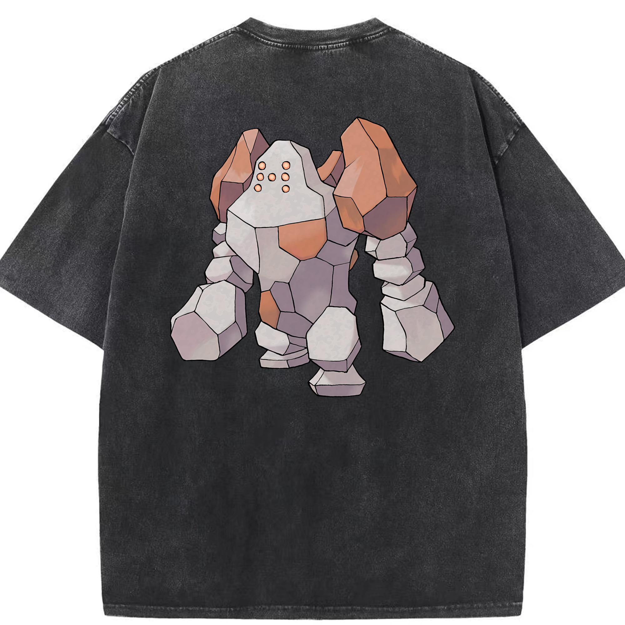 （画像用） ポケットモンスター Pokémon 綿100% ヴィンテージ風 半袖Tシャツ（背面プリント）