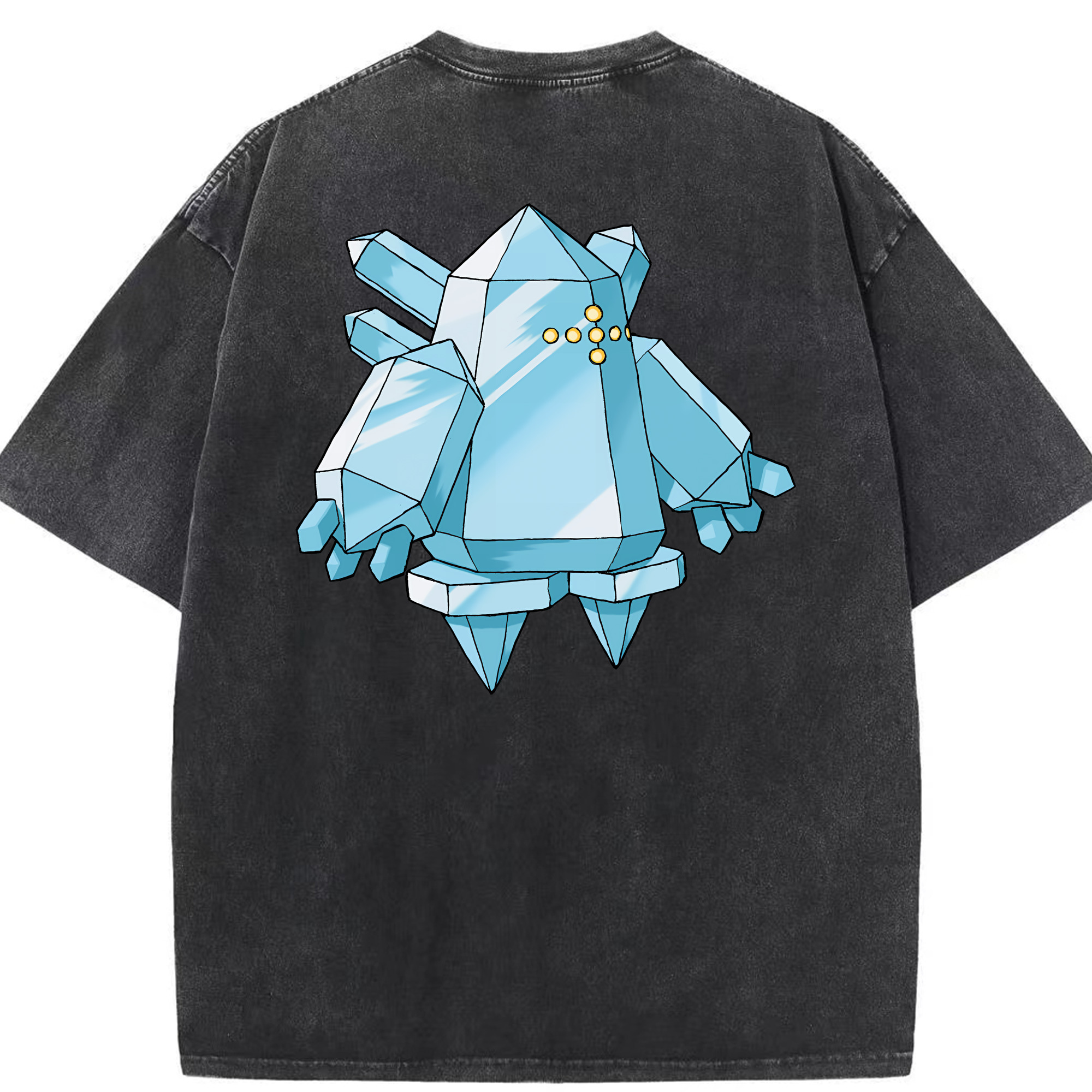 （画像用） ポケットモンスター Pokémon 綿100% ヴィンテージ風 半袖Tシャツ（背面プリント）