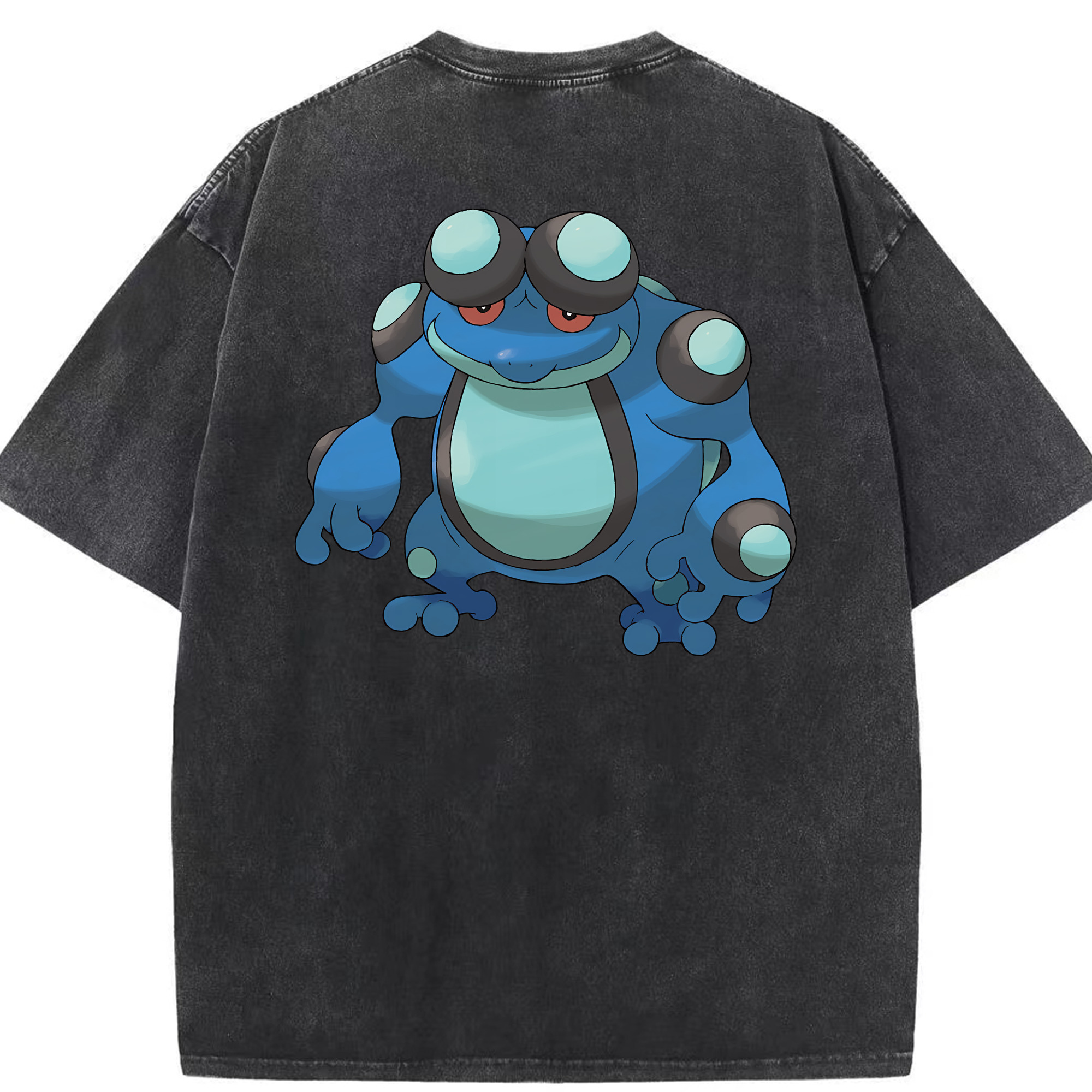 （画像用） ポケットモンスター Pokémon 綿100% ヴィンテージ風 半袖Tシャツ（背面プリント）