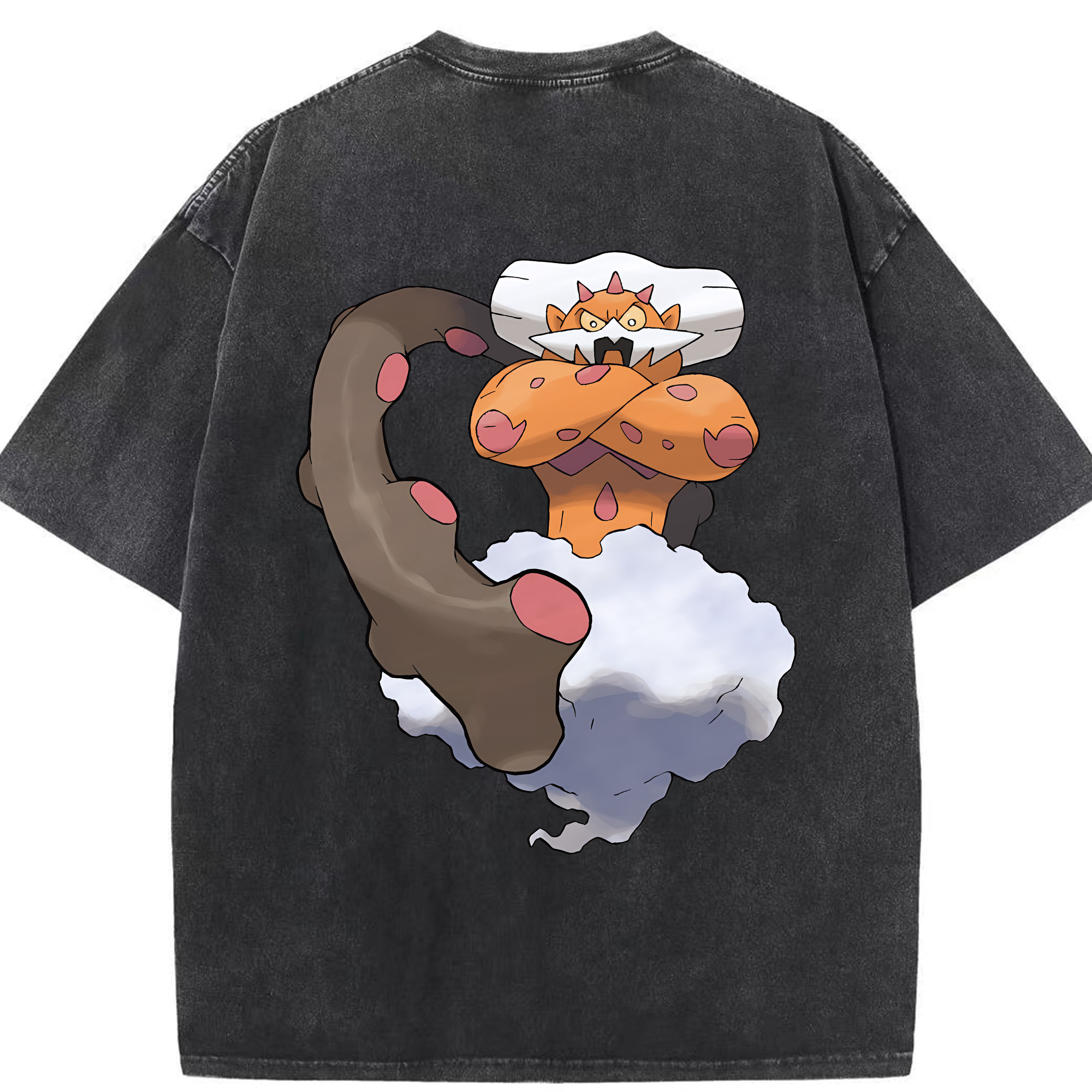 （画像用） ポケットモンスター Pokémon 綿100% ヴィンテージ風 半袖Tシャツ（背面プリント）