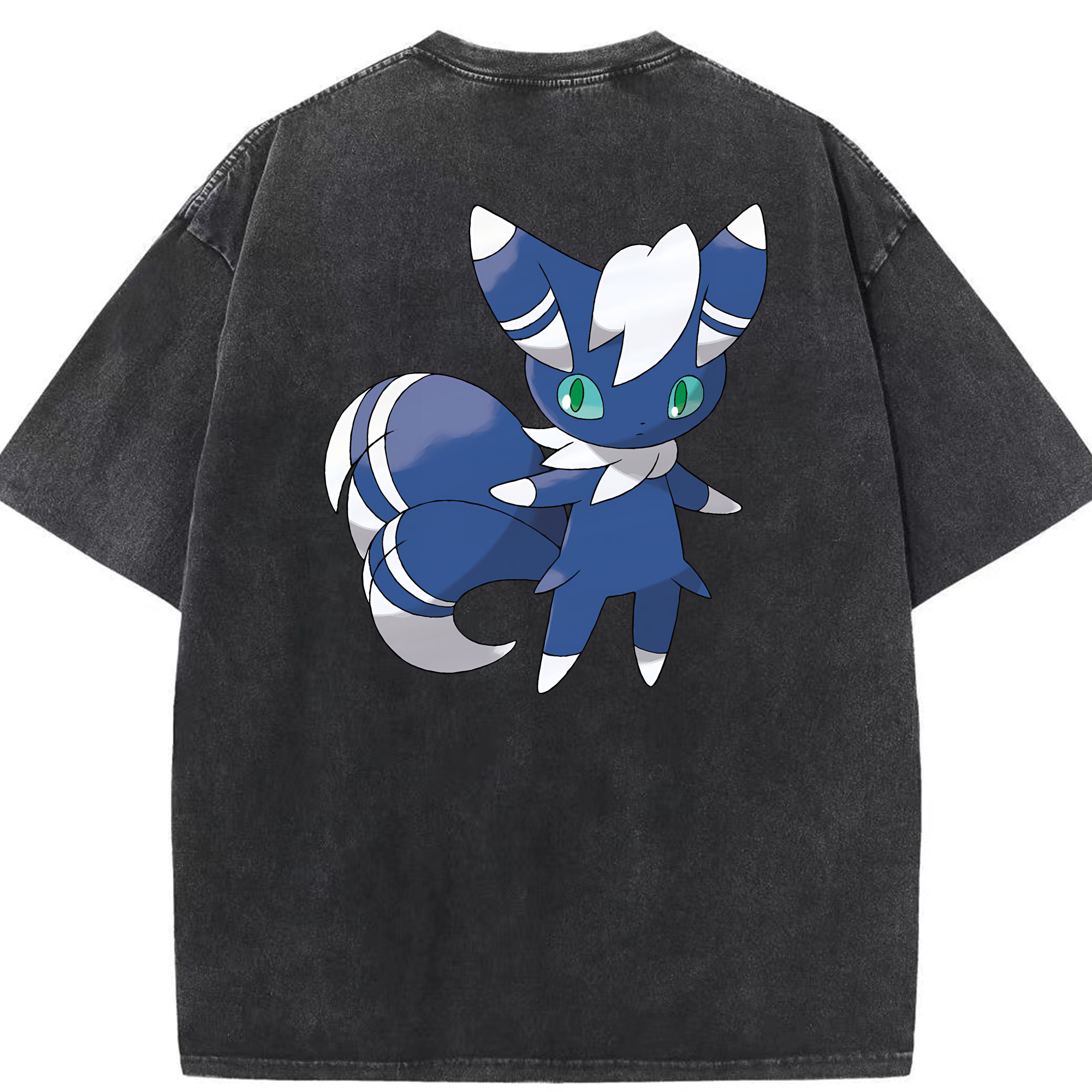 （画像用） ポケットモンスター Pokémon 綿100% ヴィンテージ風 半袖Tシャツ（背面プリント）