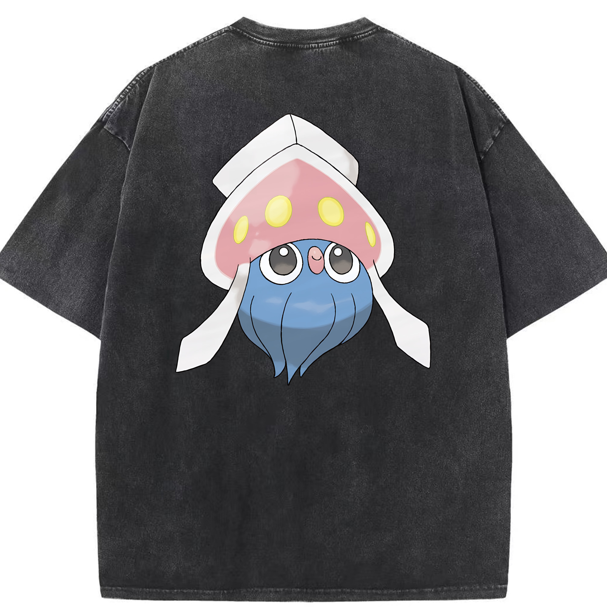 （画像用） ポケットモンスター Pokémon 綿100% ヴィンテージ風 半袖Tシャツ（背面プリント）