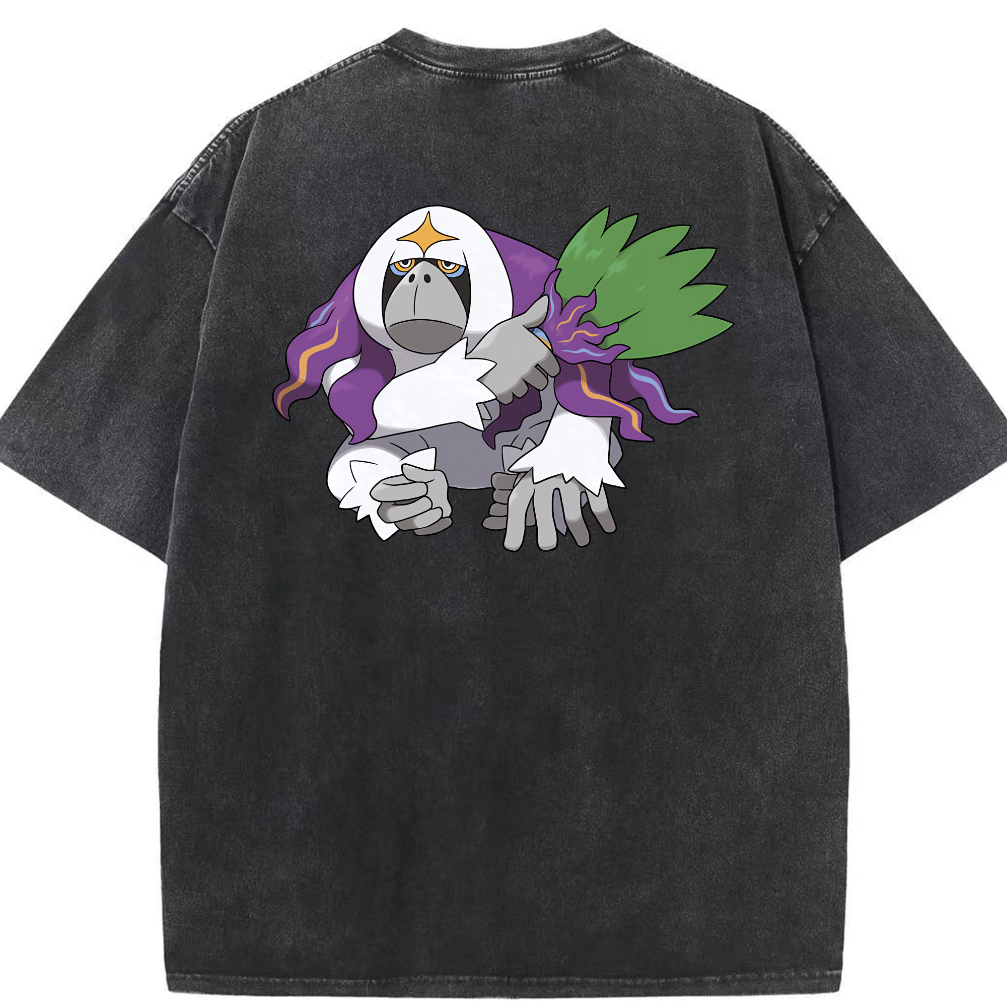 （画像用） ポケットモンスター Pokémon 綿100% ヴィンテージ風 半袖Tシャツ（背面プリント）