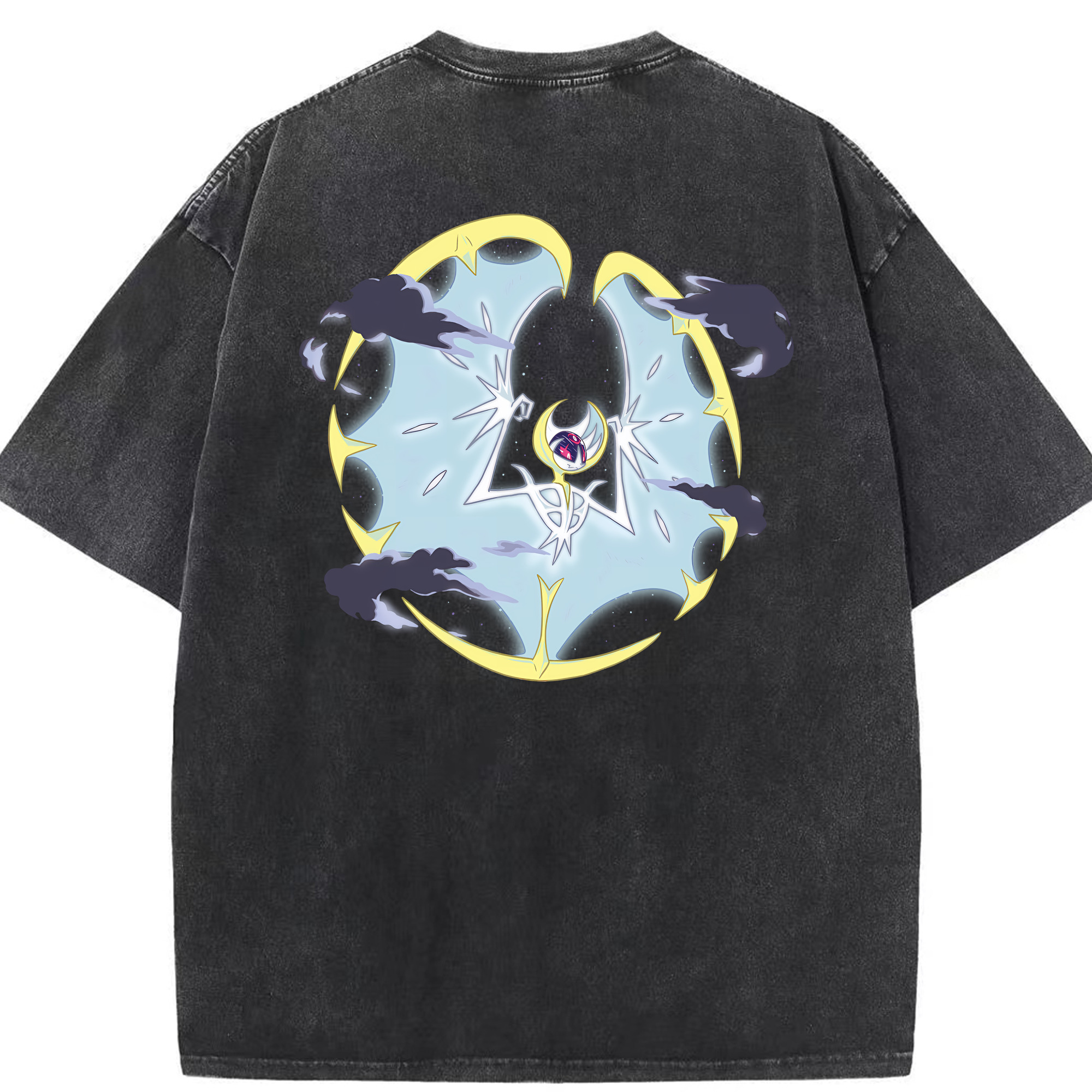 （画像用） ポケットモンスター Pokémon 綿100% ヴィンテージ風 半袖Tシャツ（背面プリント）