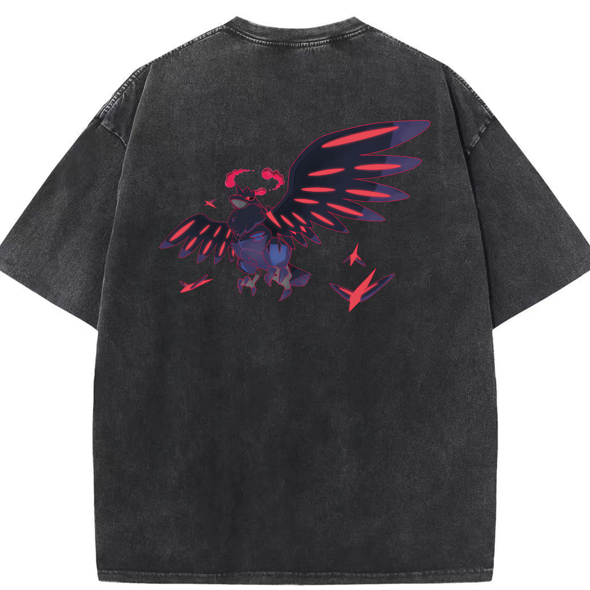 （画像用） ポケットモンスター Pokémon 綿100% ヴィンテージ風 半袖Tシャツ（背面プリント）
