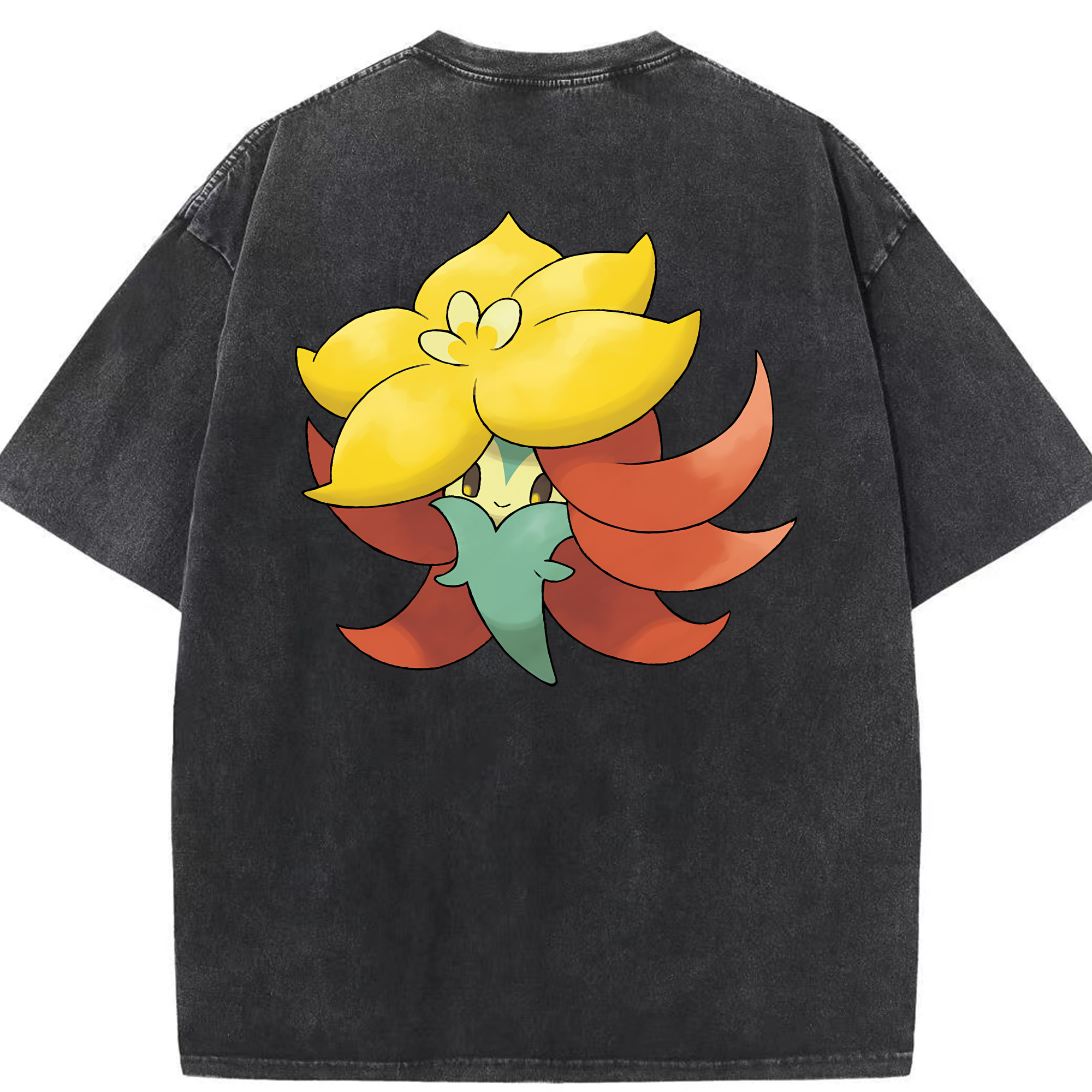 （画像用） ポケットモンスター Pokémon 綿100% ヴィンテージ風 半袖Tシャツ（背面プリント）