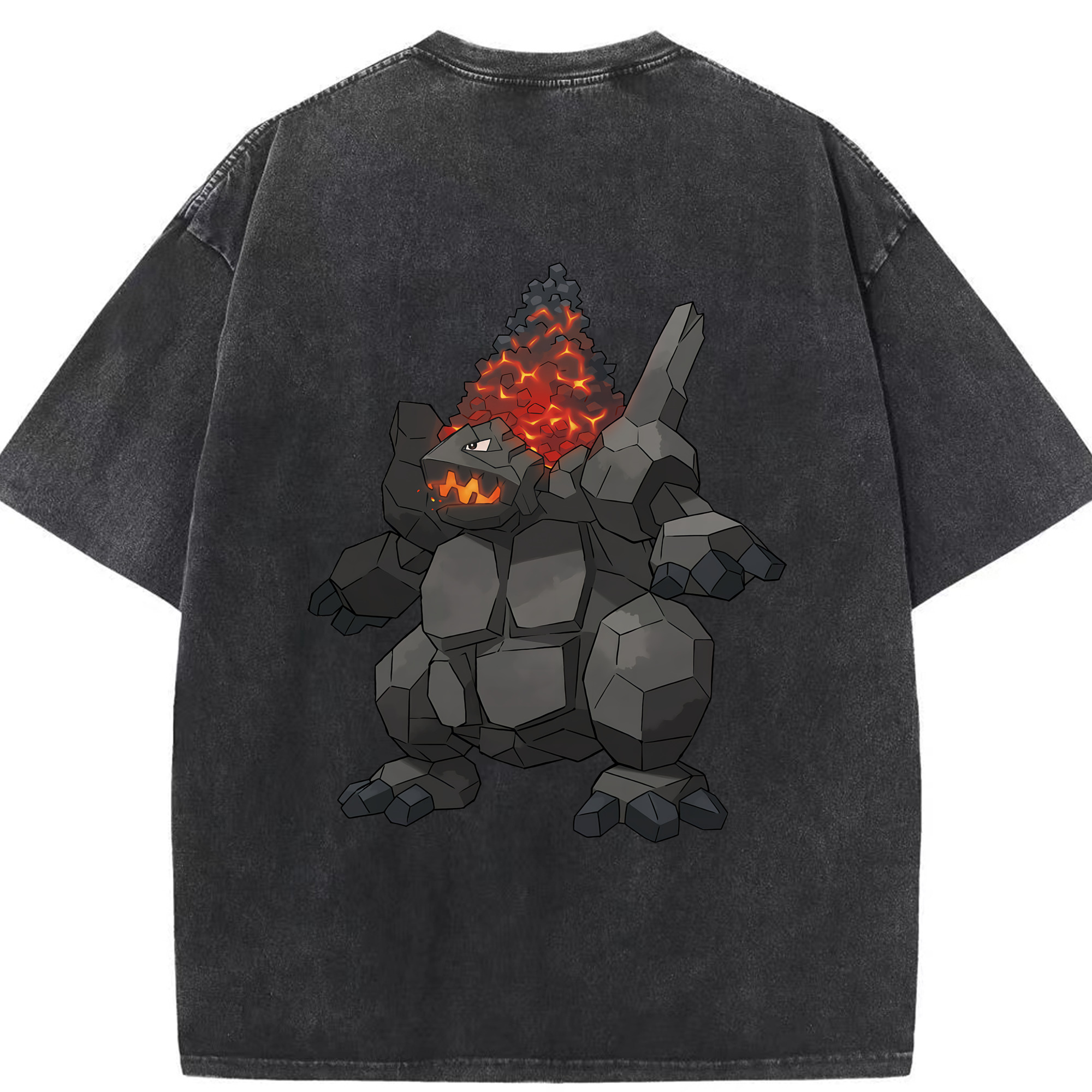 （画像用） ポケットモンスター Pokémon 綿100% ヴィンテージ風 半袖Tシャツ（背面プリント）