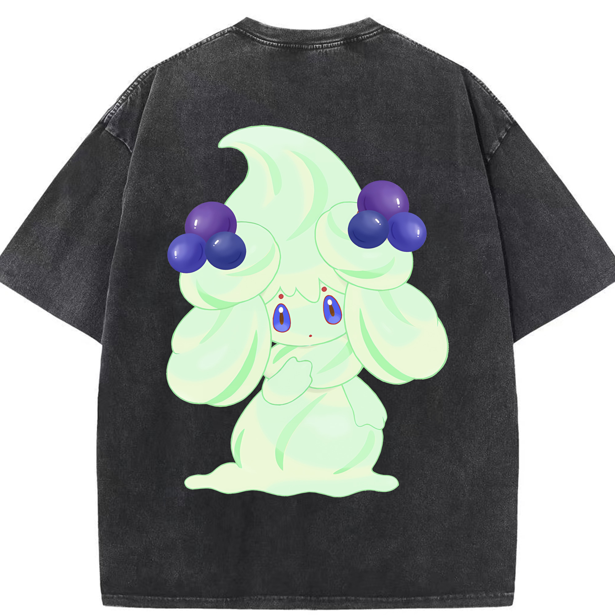 （画像用） ポケットモンスター Pokémon 綿100% ヴィンテージ風 半袖Tシャツ（背面プリント）