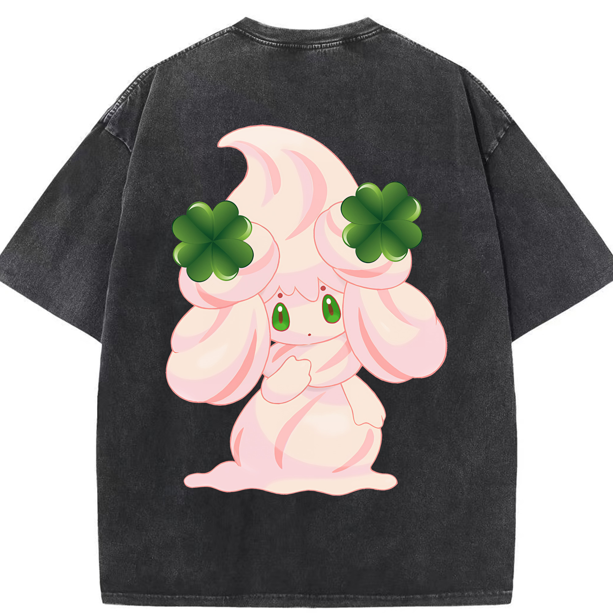 （画像用） ポケットモンスター Pokémon 綿100% ヴィンテージ風 半袖Tシャツ（背面プリント）