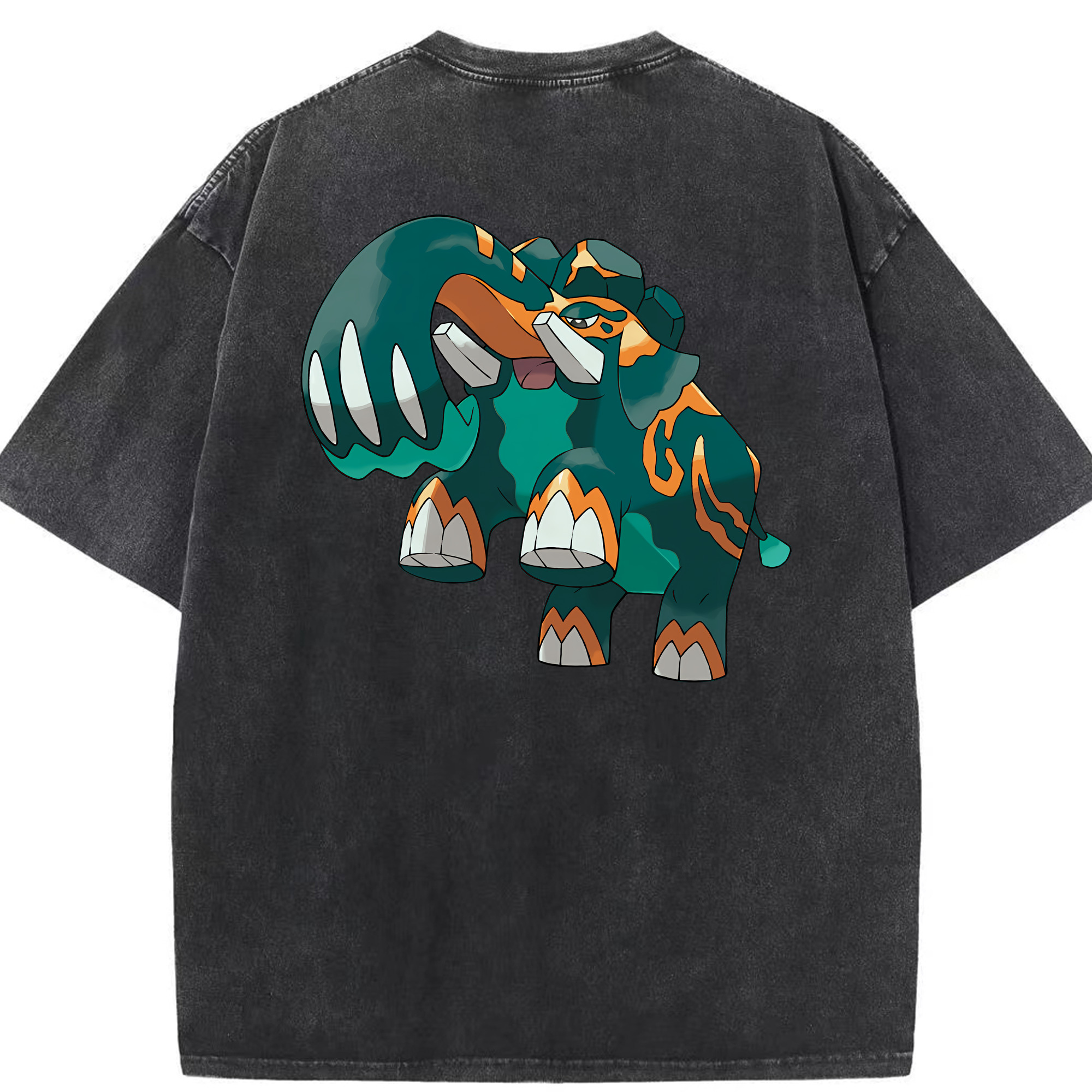 （画像用） ポケットモンスター Pokémon 綿100% ヴィンテージ風 半袖Tシャツ（背面プリント）