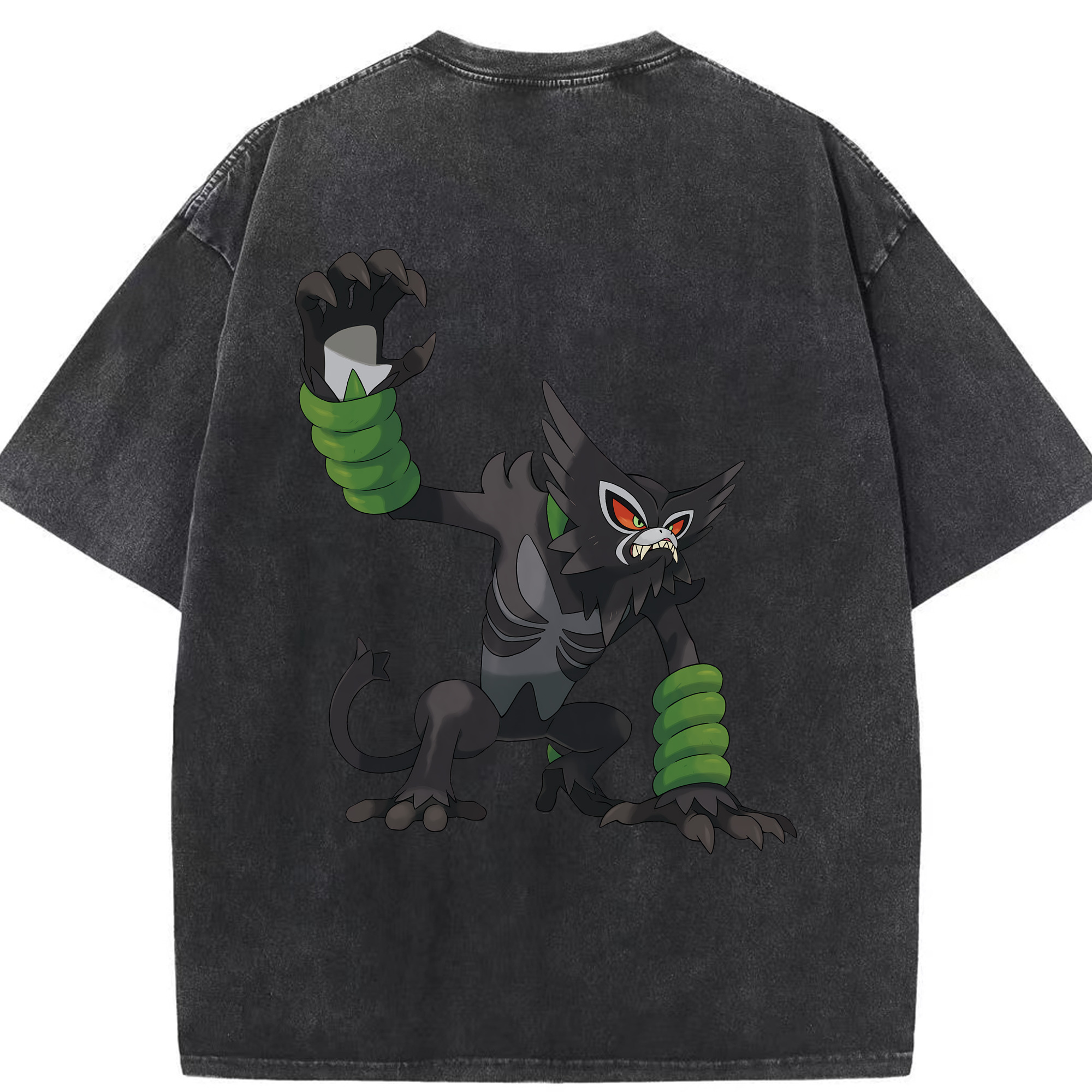 （画像用） ポケットモンスター Pokémon 綿100% ヴィンテージ風 半袖Tシャツ（背面プリント）