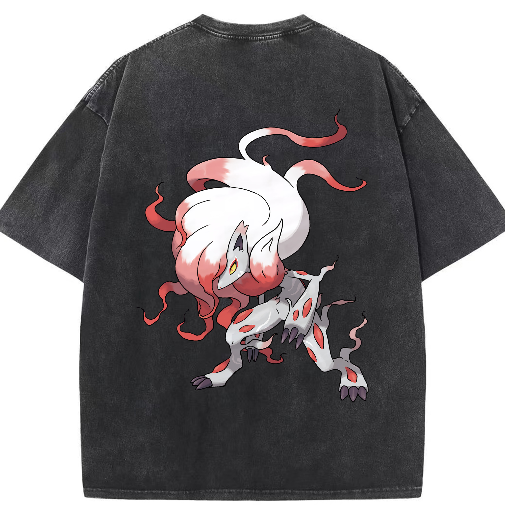 （画像用） ポケットモンスター Pokémon 綿100% ヴィンテージ風 半袖Tシャツ（背面プリント）