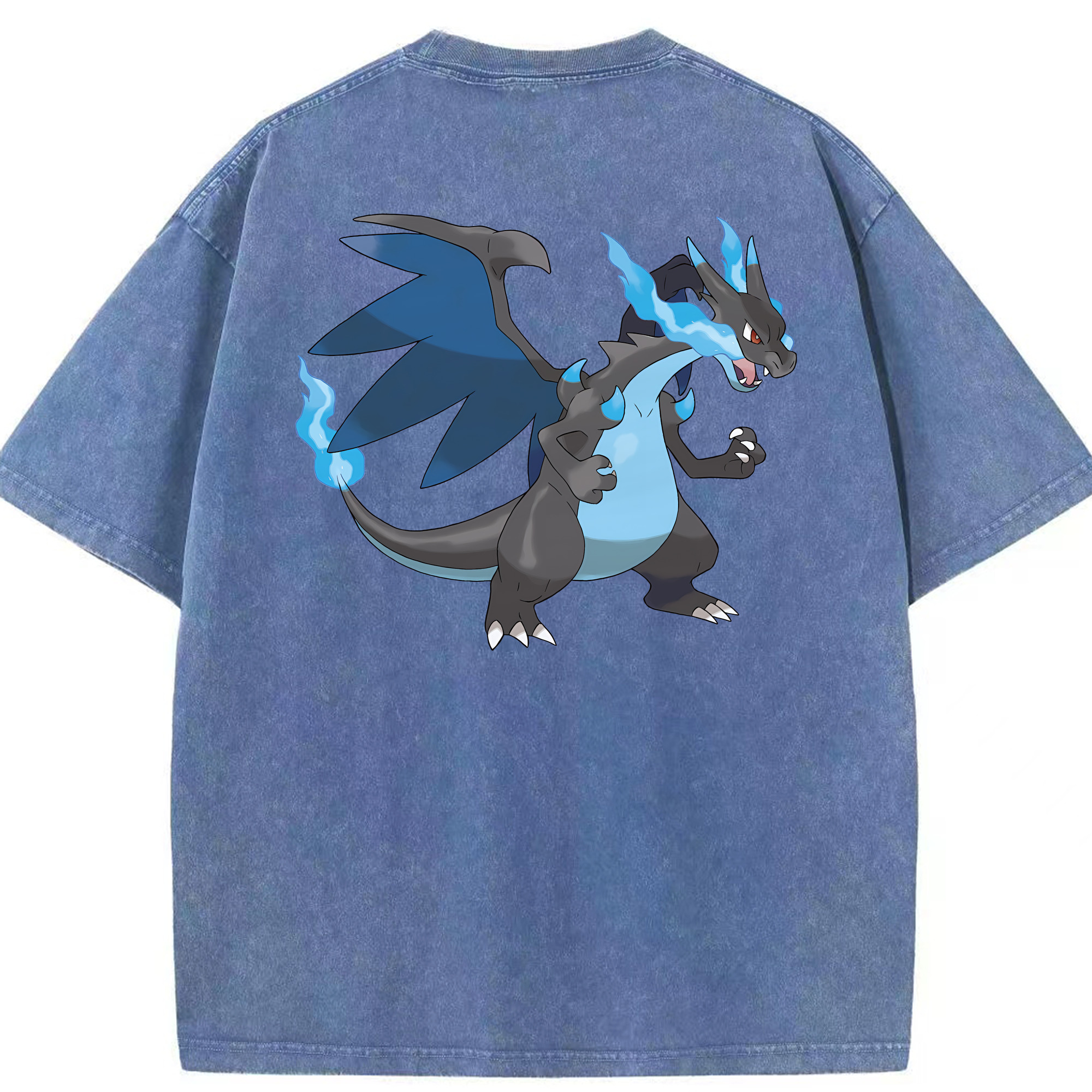 （画像用） ポケットモンスター Pokémon 綿100% ヴィンテージ風 半袖Tシャツ（背面プリント）