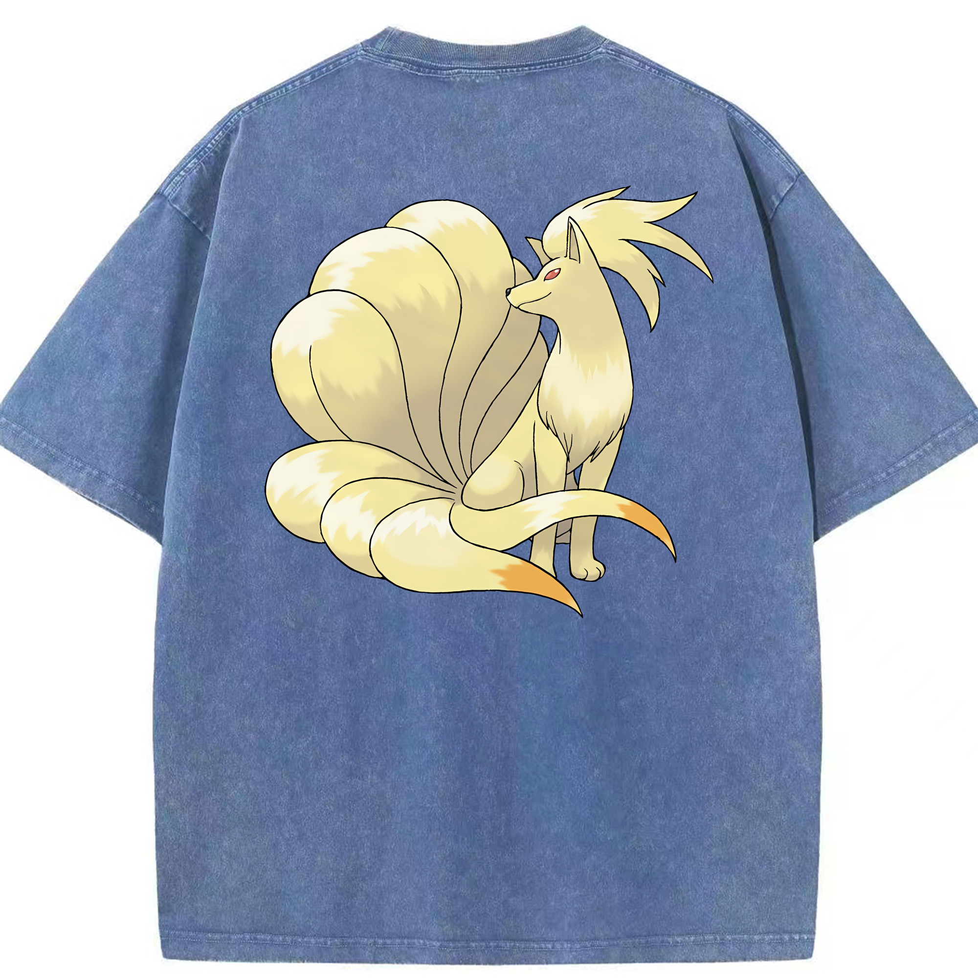 （画像用） ポケットモンスター Pokémon 綿100% ヴィンテージ風 半袖Tシャツ（背面プリント）