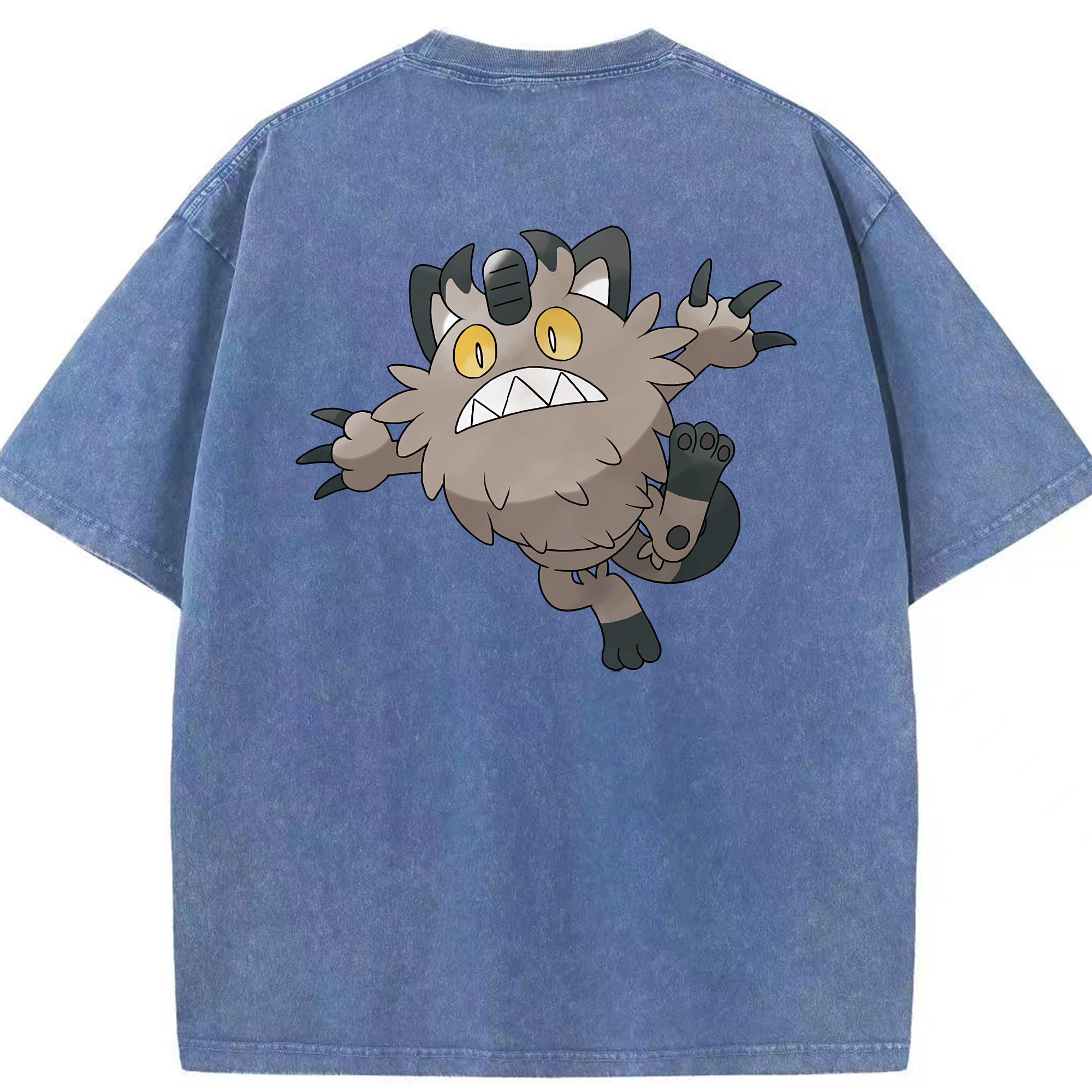 （画像用） ポケットモンスター Pokémon 綿100% ヴィンテージ風 半袖Tシャツ（背面プリント）