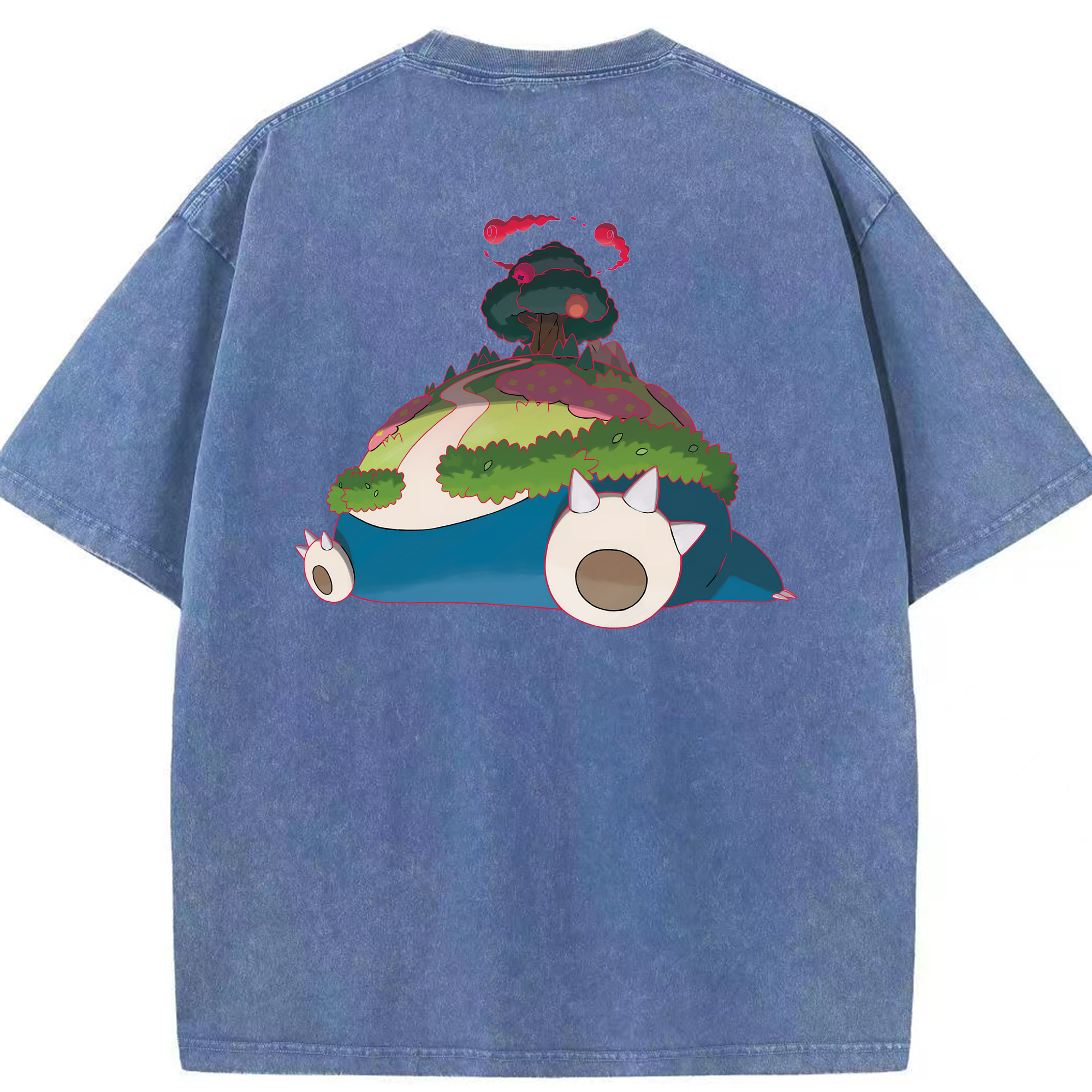（画像用） ポケットモンスター Pokémon 綿100% ヴィンテージ風 半袖Tシャツ（背面プリント）