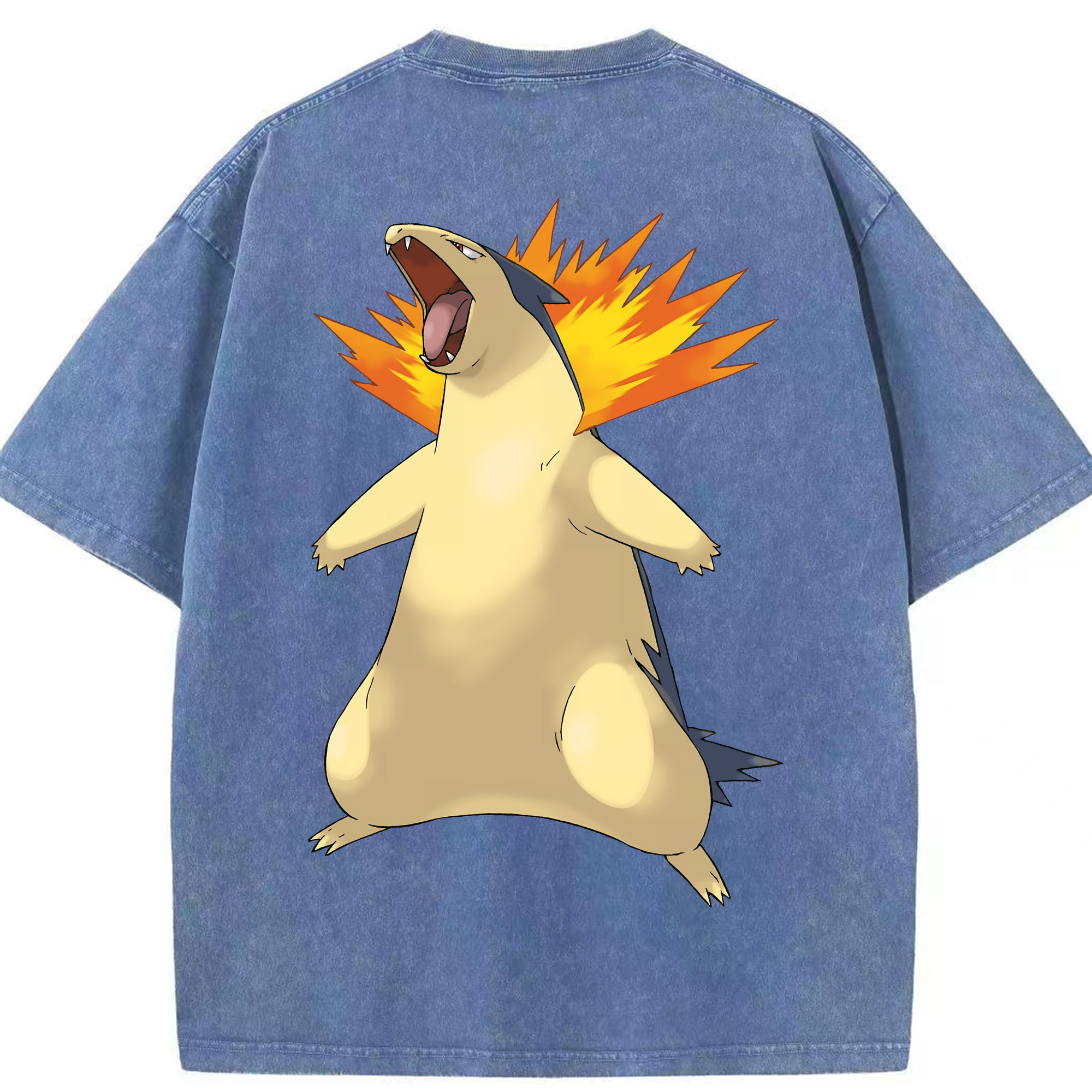 （画像用） ポケットモンスター Pokémon 綿100% ヴィンテージ風 半袖Tシャツ（背面プリント）