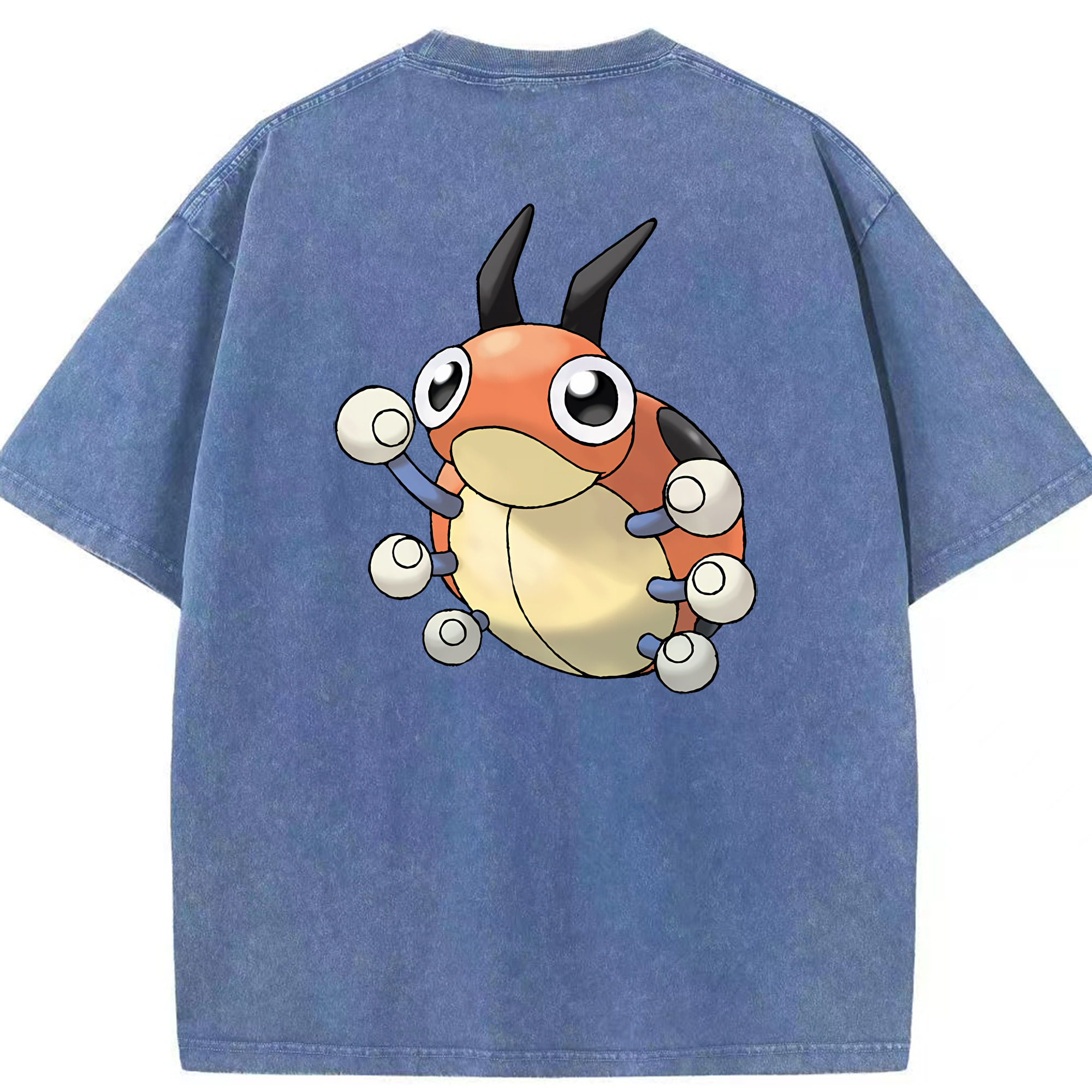 （画像用） ポケットモンスター Pokémon 綿100% ヴィンテージ風 半袖Tシャツ（背面プリント）