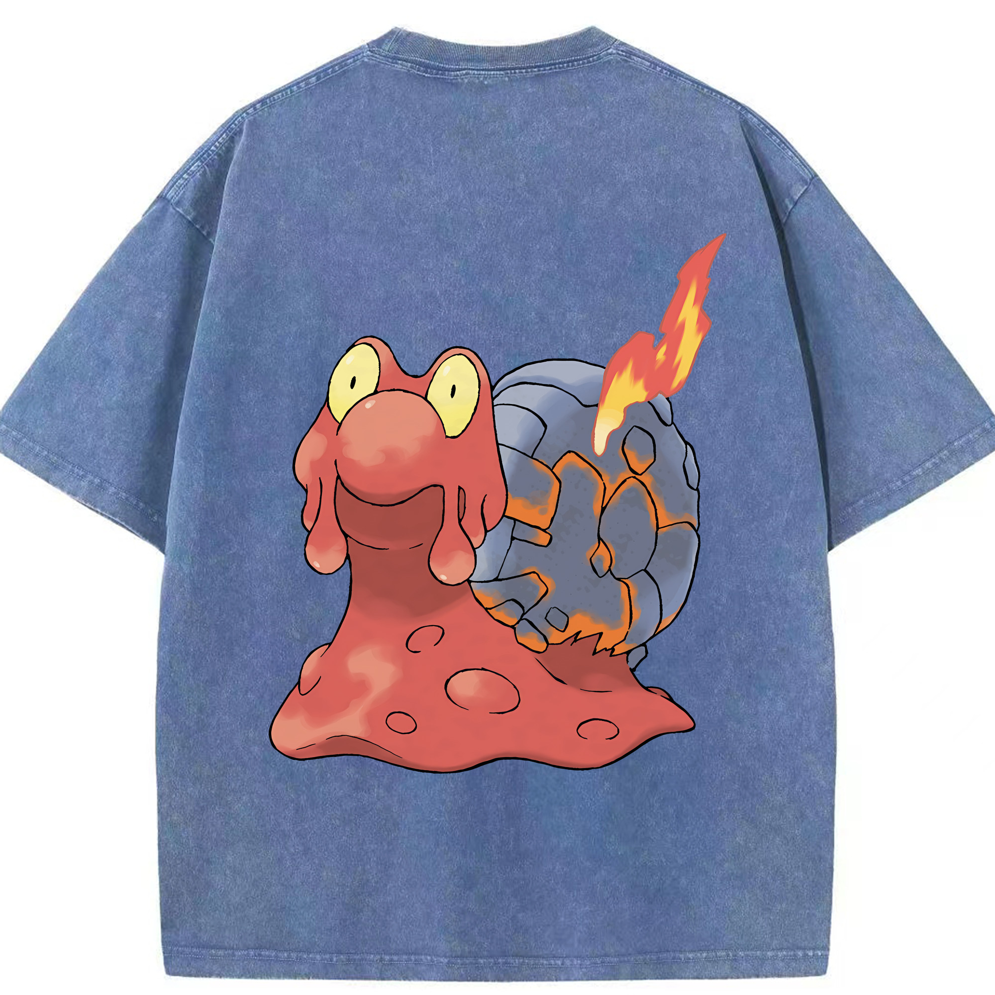 （画像用） ポケットモンスター Pokémon 綿100% ヴィンテージ風 半袖Tシャツ（背面プリント）