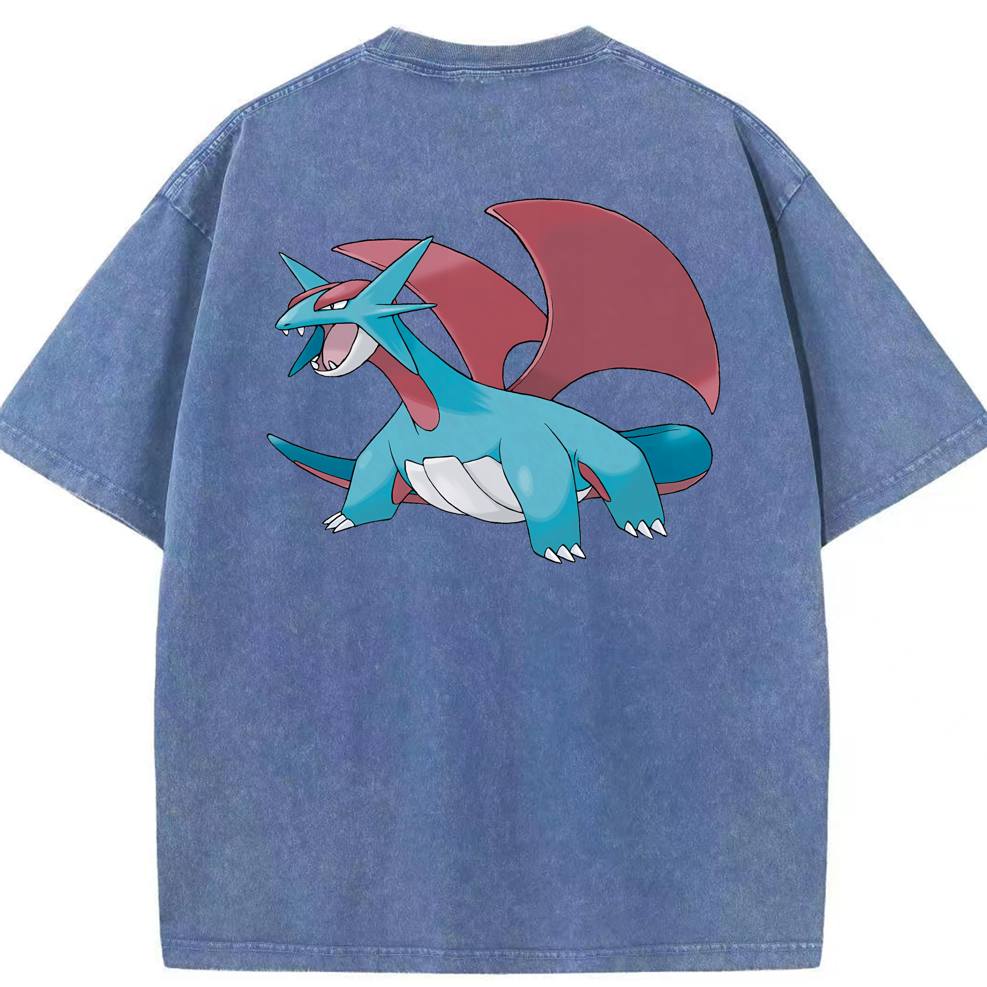 （画像用） ポケットモンスター Pokémon 綿100% ヴィンテージ風 半袖Tシャツ（背面プリント）