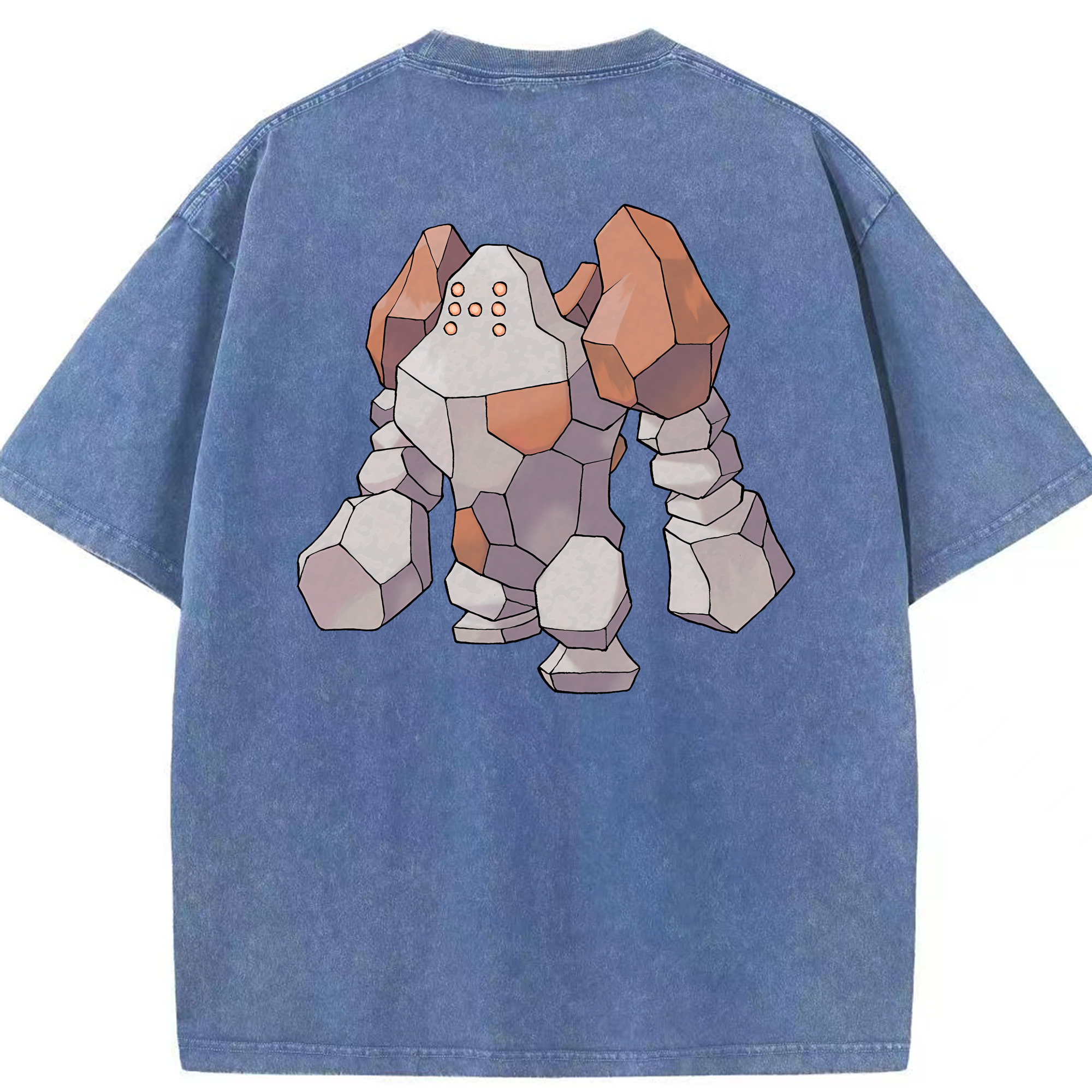 （画像用） ポケットモンスター Pokémon 綿100% ヴィンテージ風 半袖Tシャツ（背面プリント）