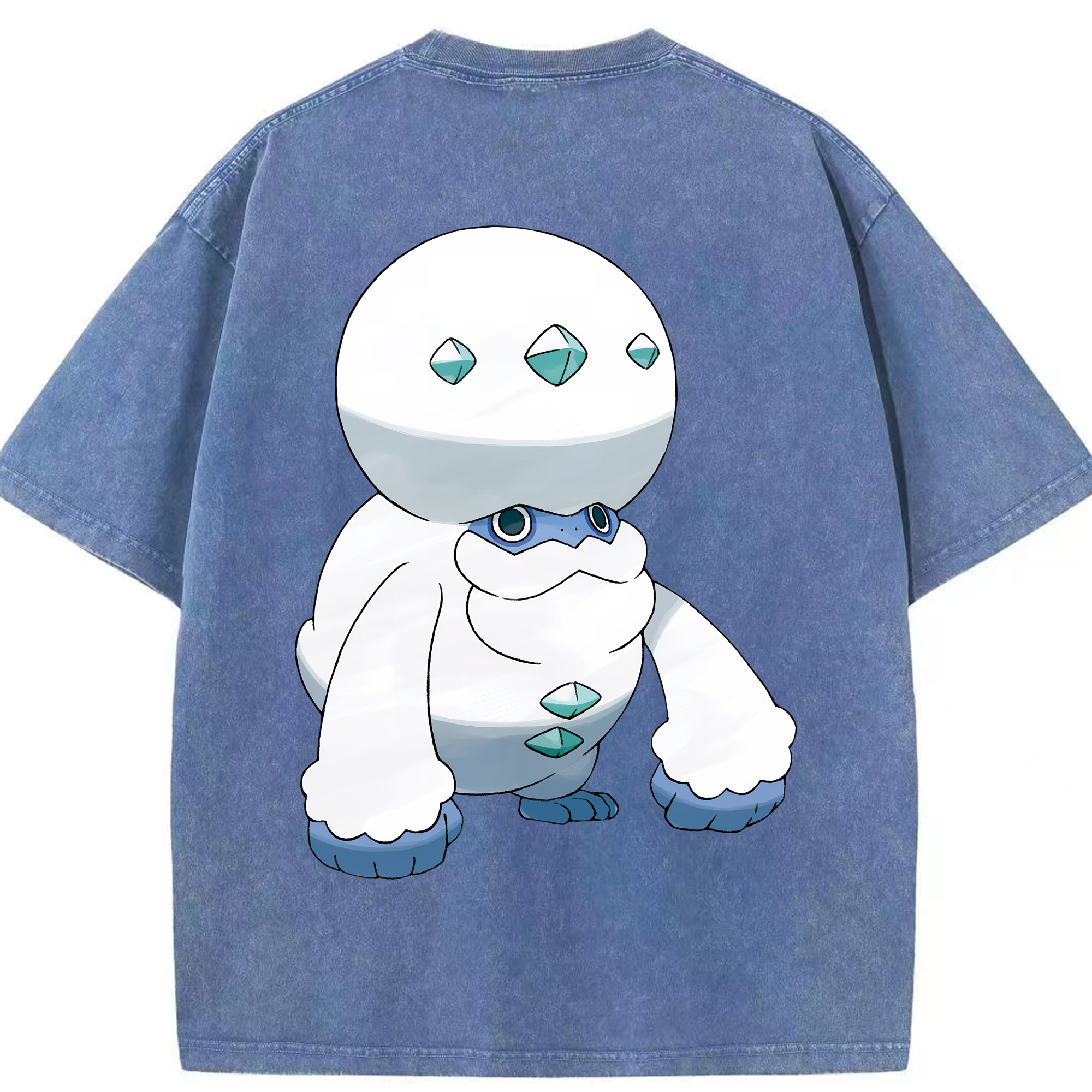 （画像用） ポケットモンスター Pokémon 綿100% ヴィンテージ風 半袖Tシャツ（背面プリント）