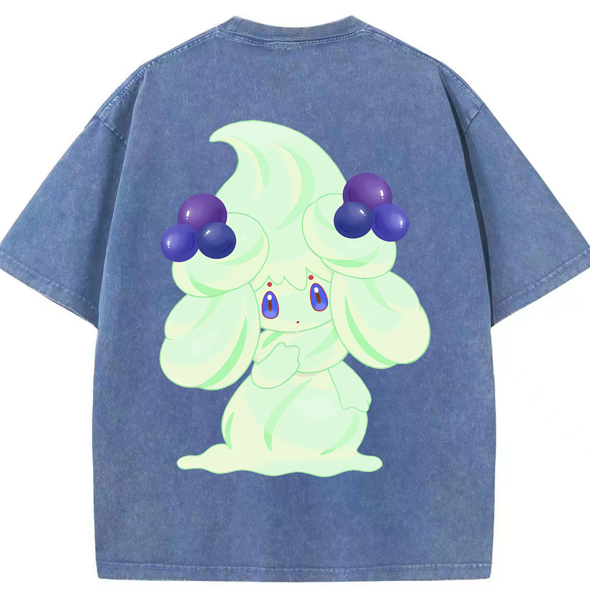 （画像用） ポケットモンスター Pokémon 綿100% ヴィンテージ風 半袖Tシャツ（背面プリント）