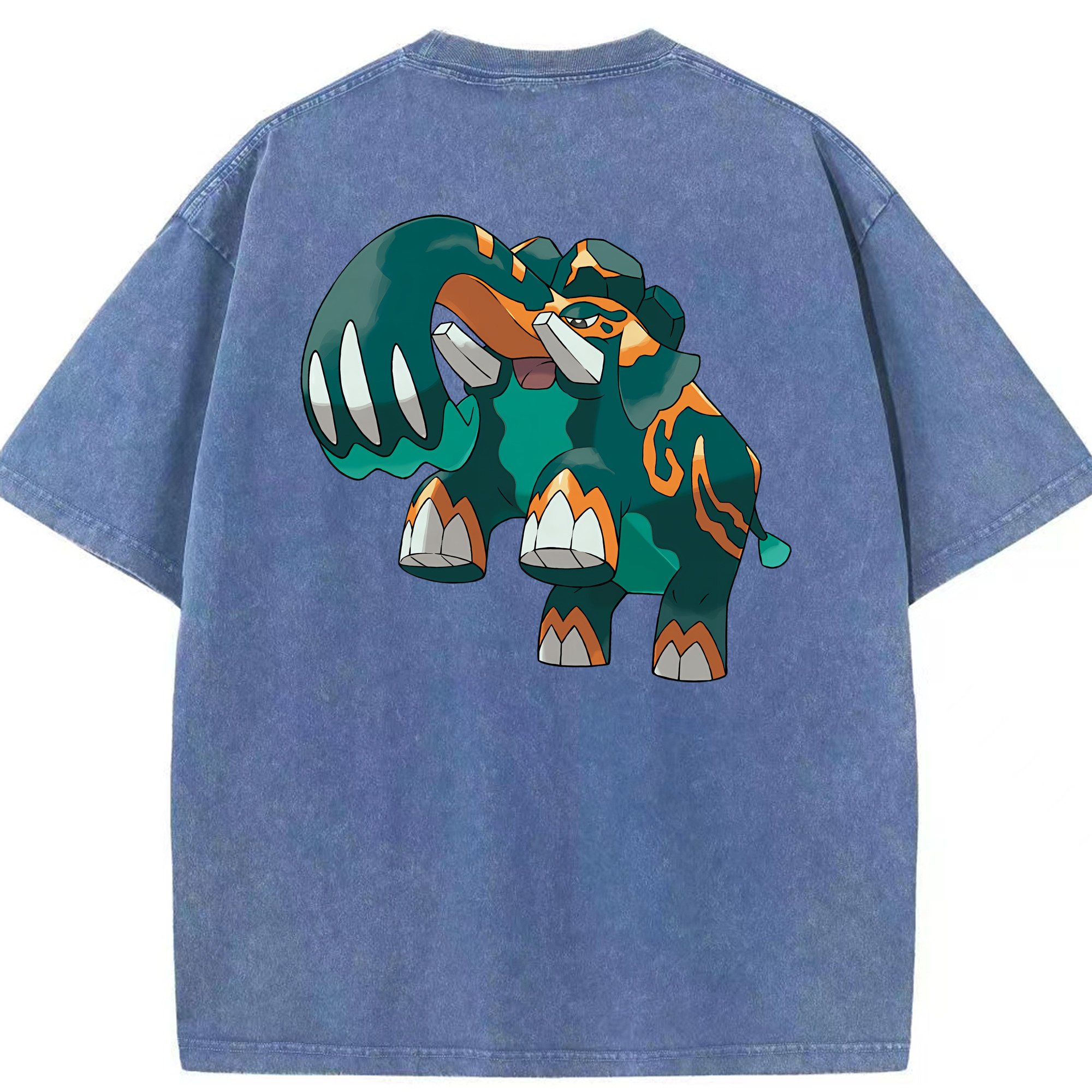 （画像用） ポケットモンスター Pokémon 綿100% ヴィンテージ風 半袖Tシャツ（背面プリント）