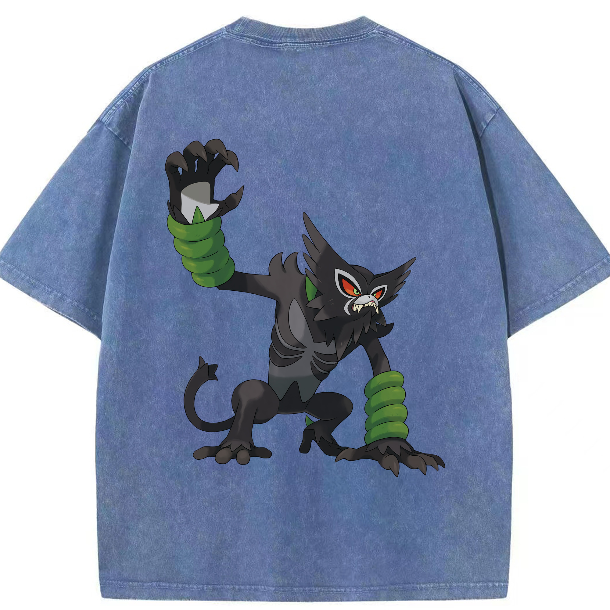 （画像用） ポケットモンスター Pokémon 綿100% ヴィンテージ風 半袖Tシャツ（背面プリント）
