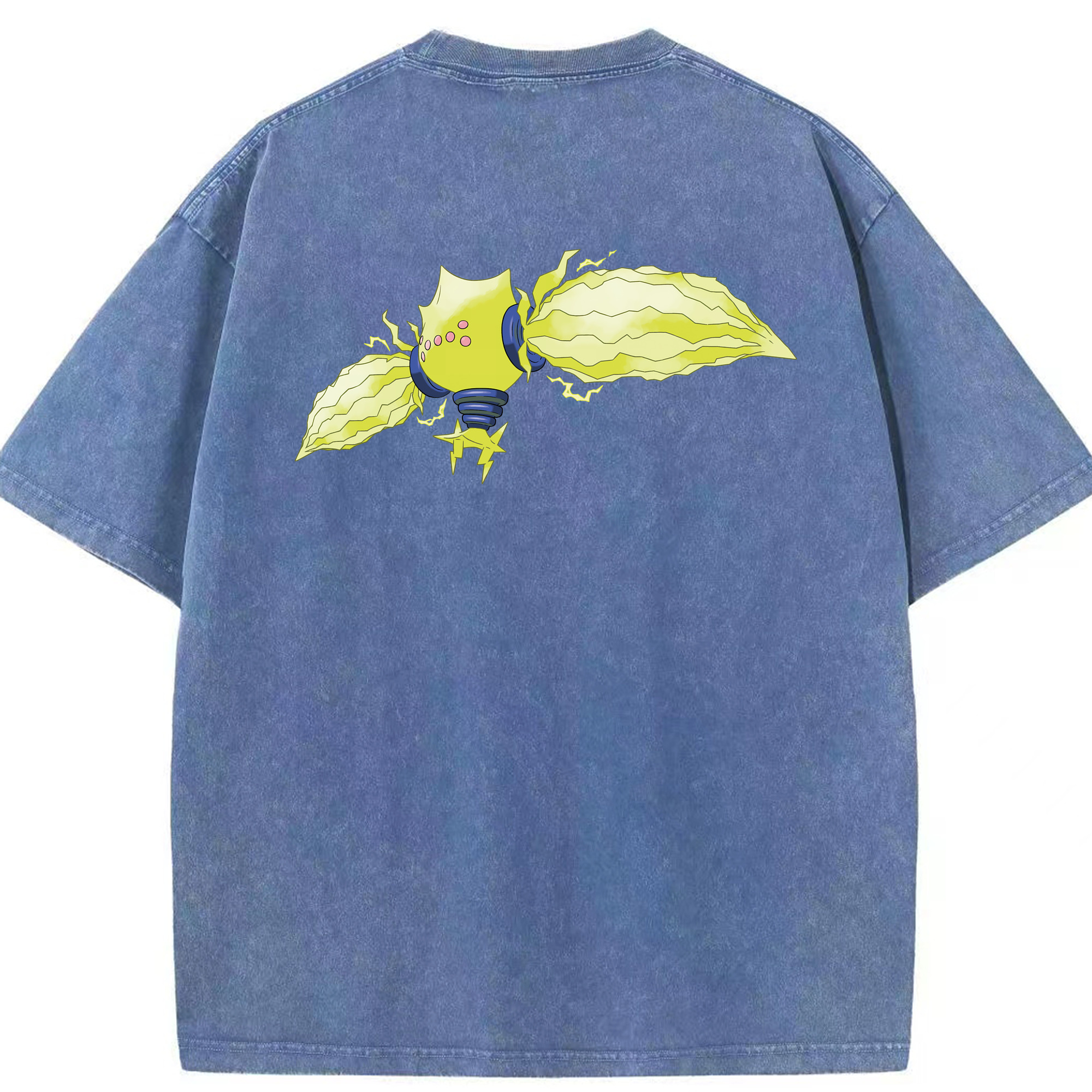 （画像用） ポケットモンスター Pokémon 綿100% ヴィンテージ風 半袖Tシャツ（背面プリント）
