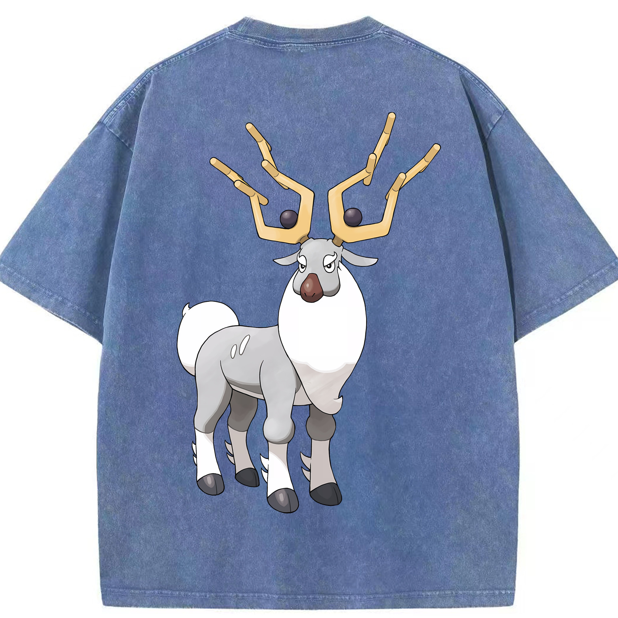 （画像用） ポケットモンスター Pokémon 綿100% ヴィンテージ風 半袖Tシャツ（背面プリント）