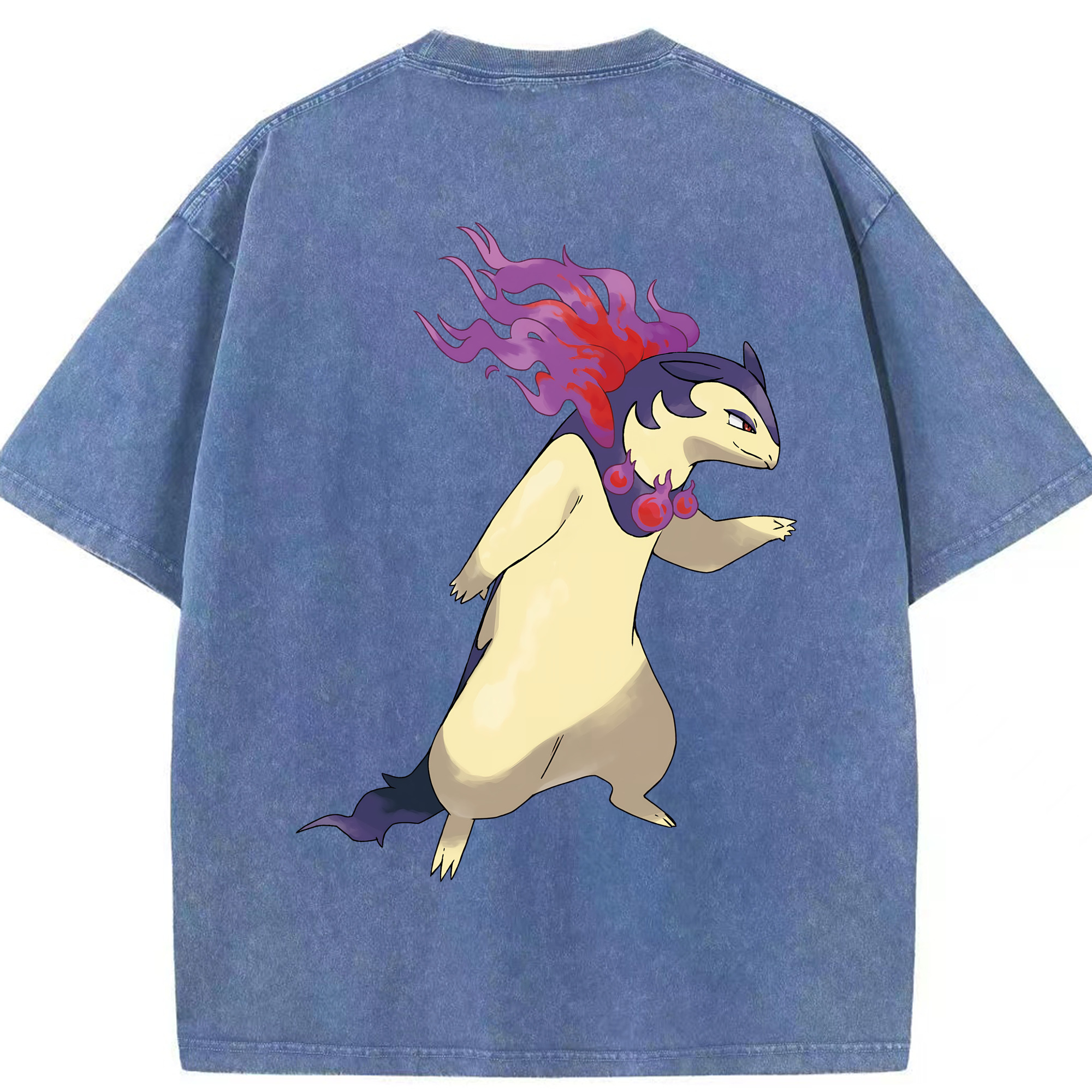 （画像用） ポケットモンスター Pokémon 綿100% ヴィンテージ風 半袖Tシャツ（背面プリント）