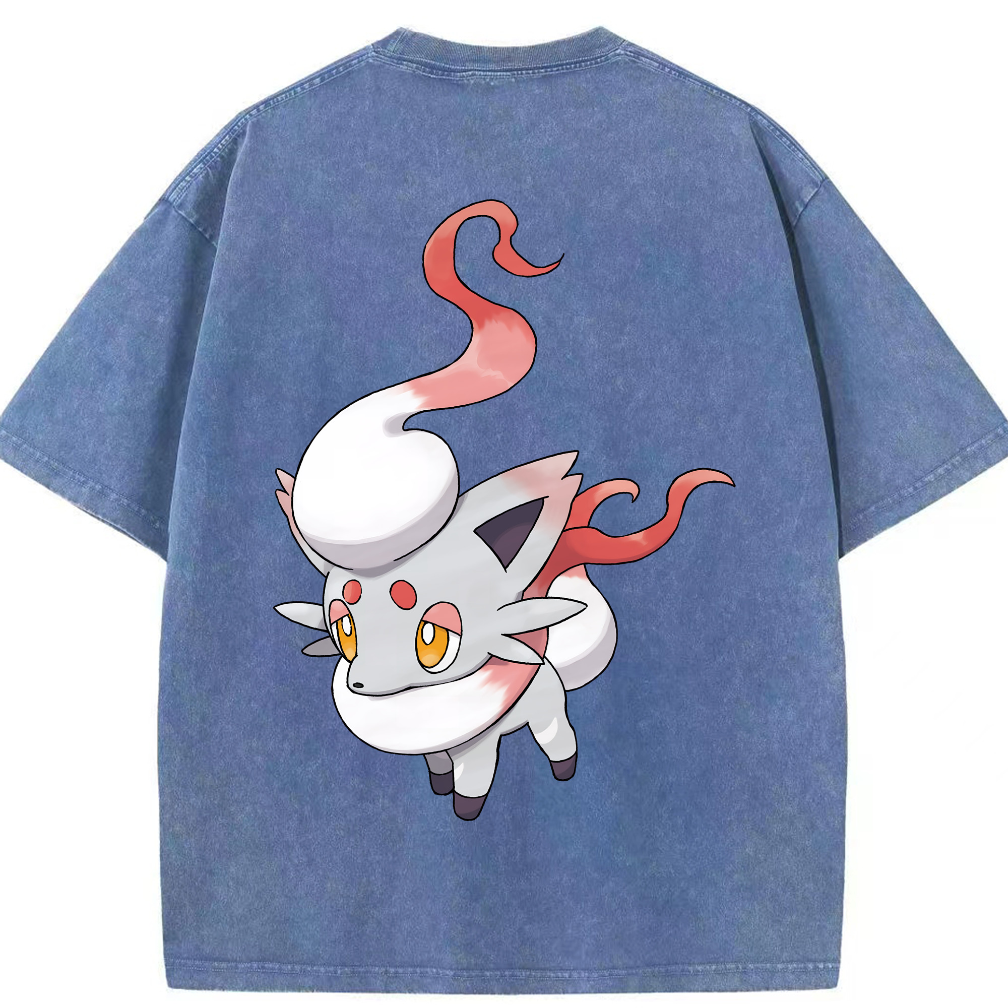 （画像用） ポケットモンスター Pokémon 綿100% ヴィンテージ風 半袖Tシャツ（背面プリント）
